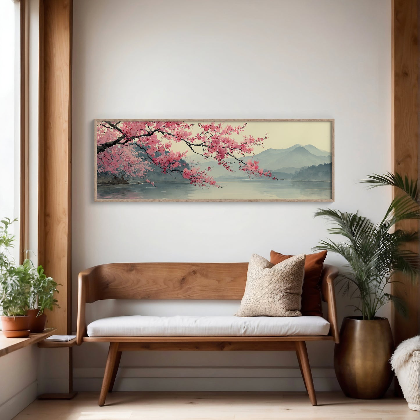 Cherry Blossoms Over Quiet Waters
