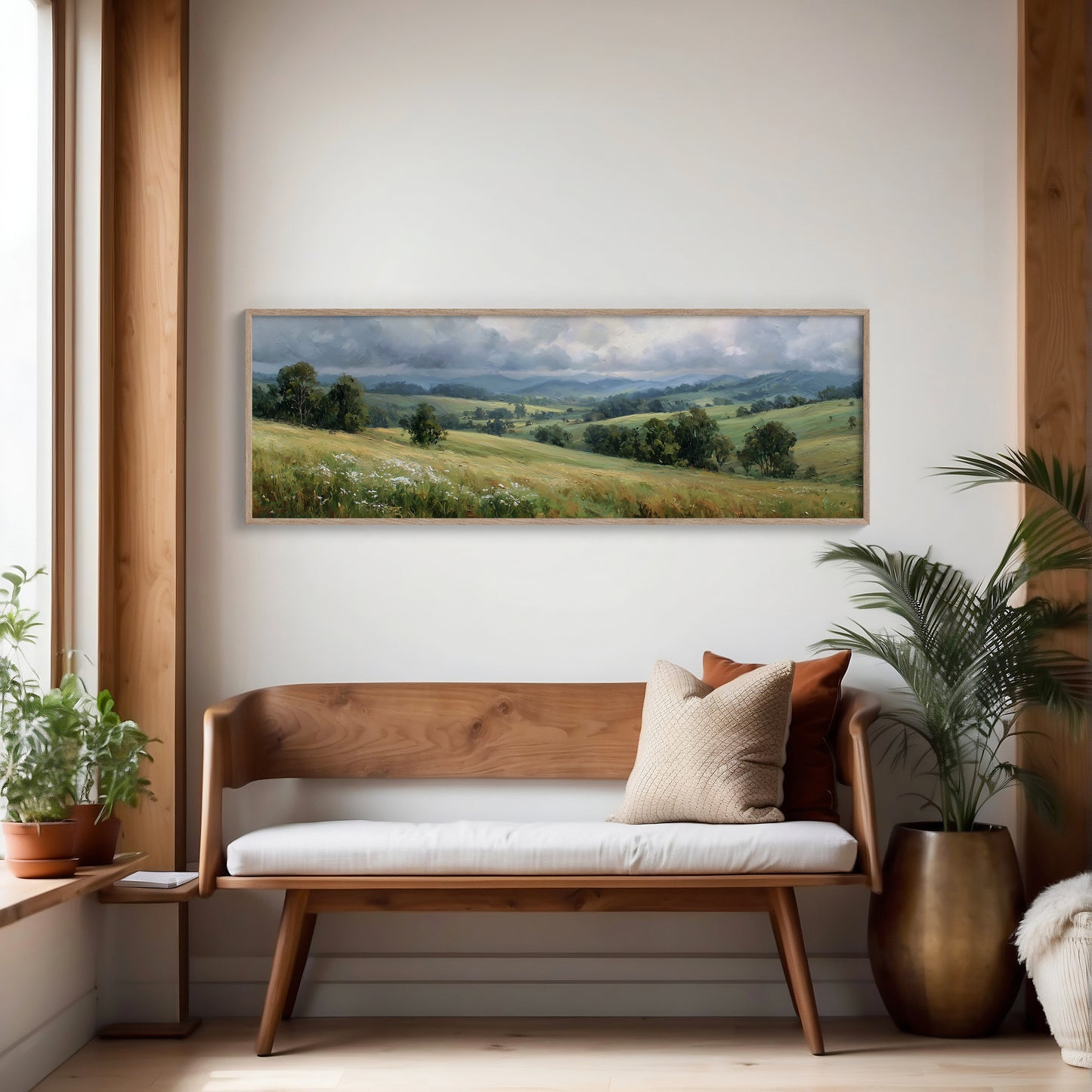Rolling Fields Beneath A Quiet Sky