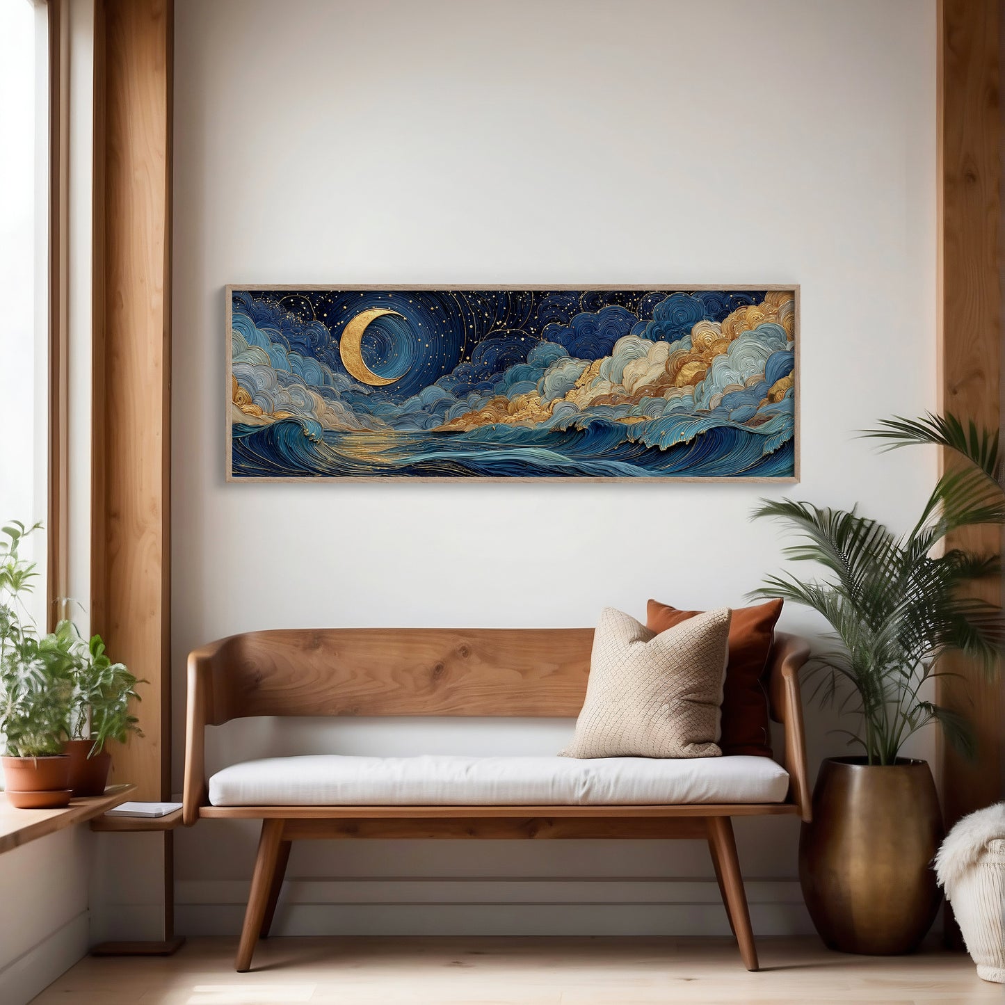 Celestial Moonlit Waves