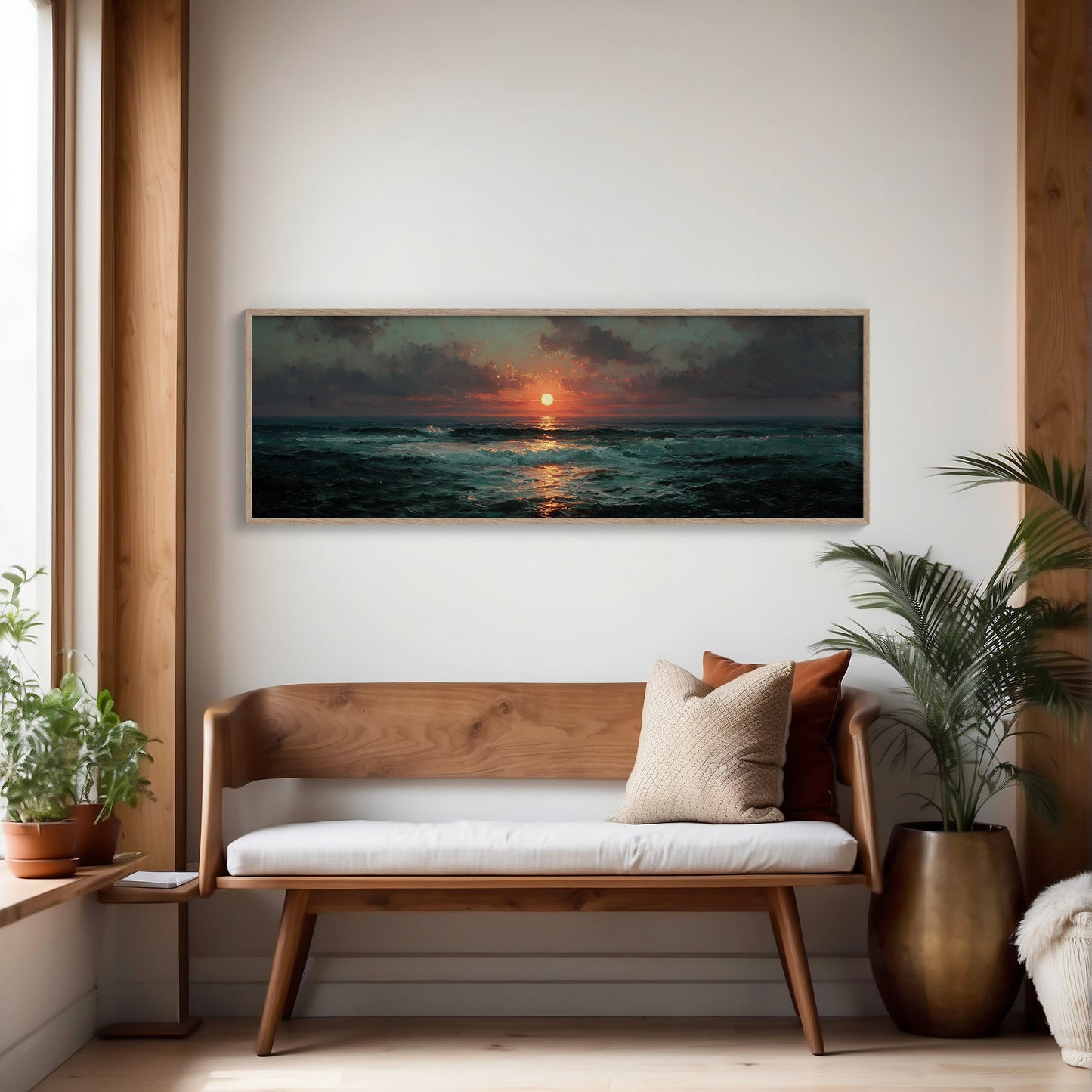 Crimson Ocean Sunset