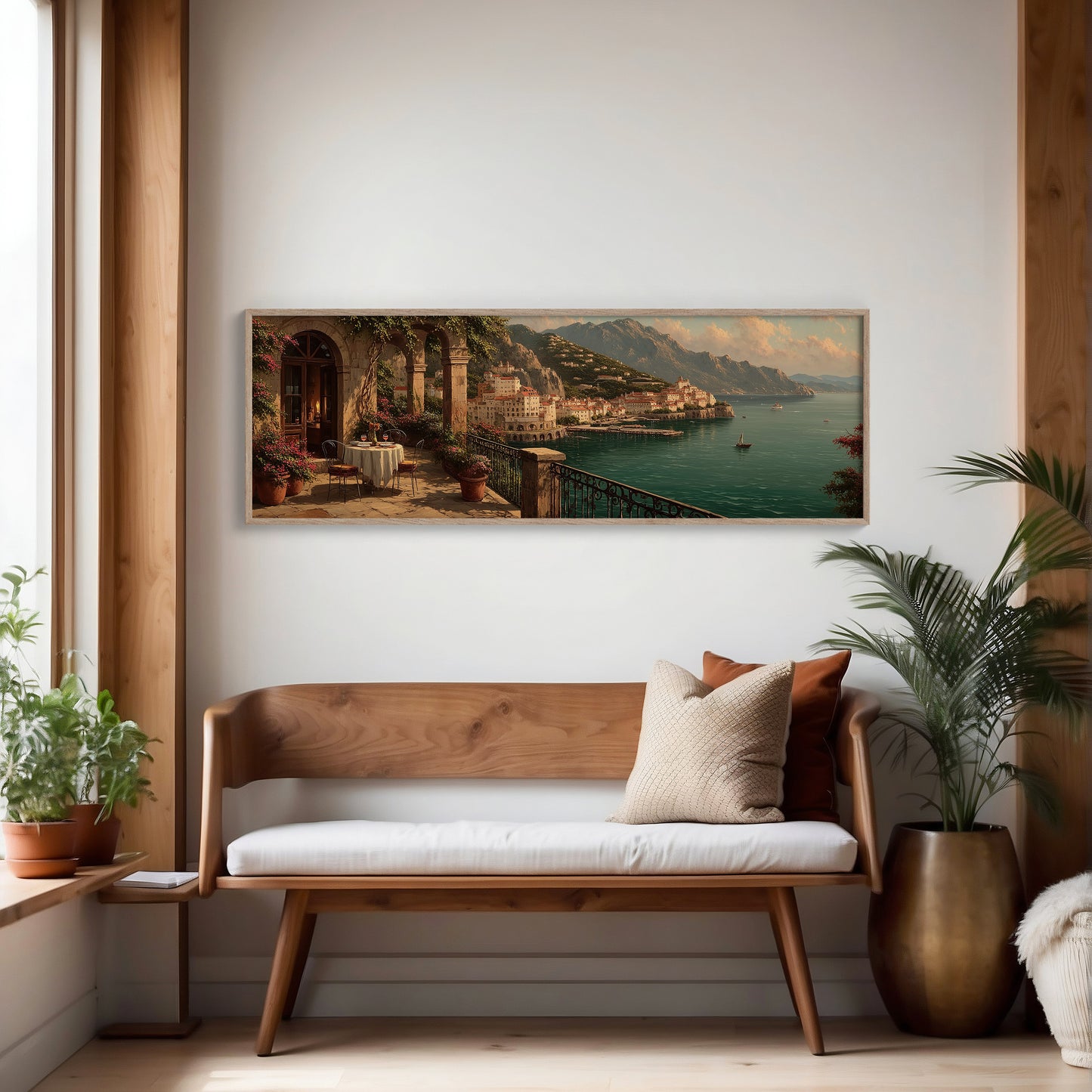 Sunset Terrace Above the Coast