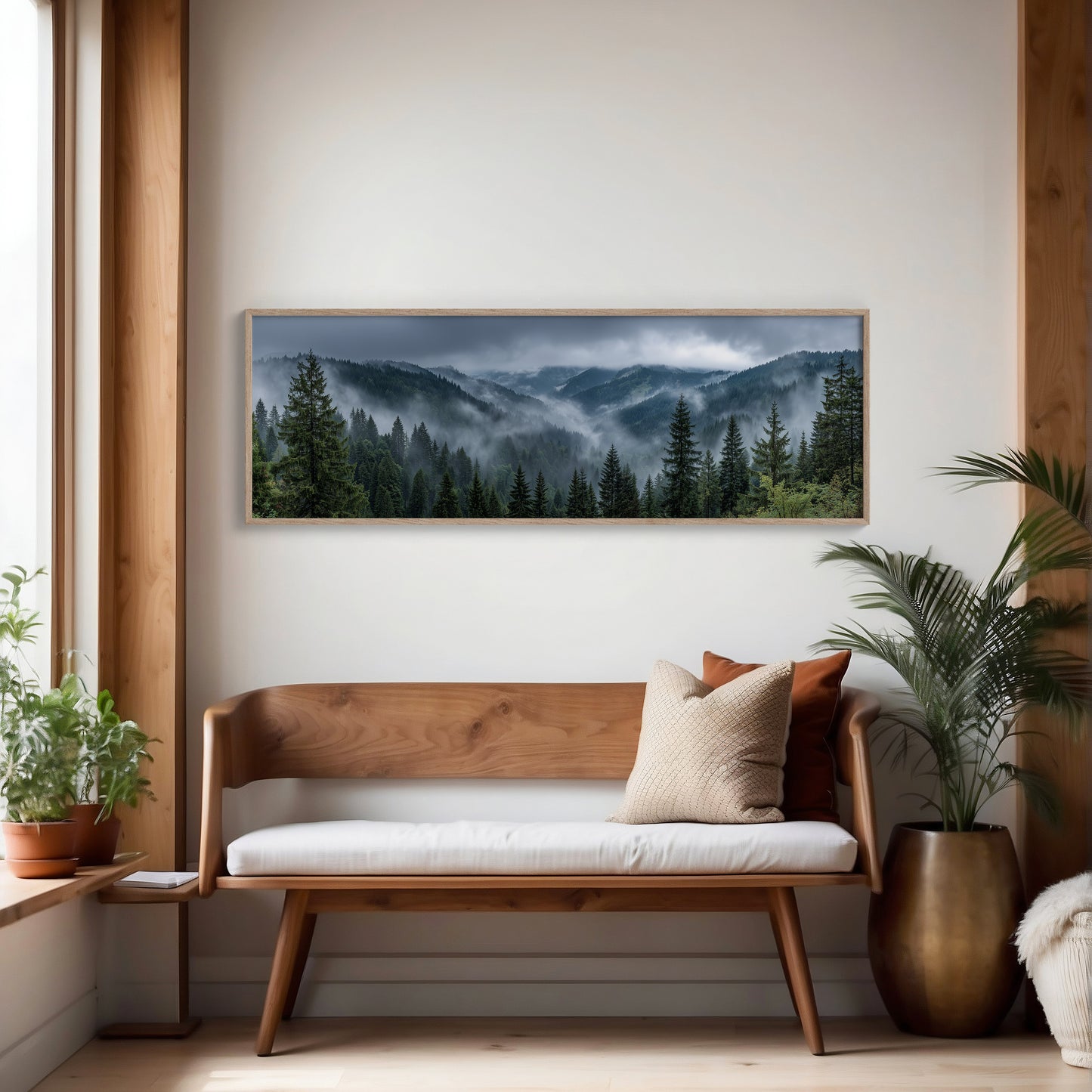 Mist Rolling Through the Evergreen Hills
