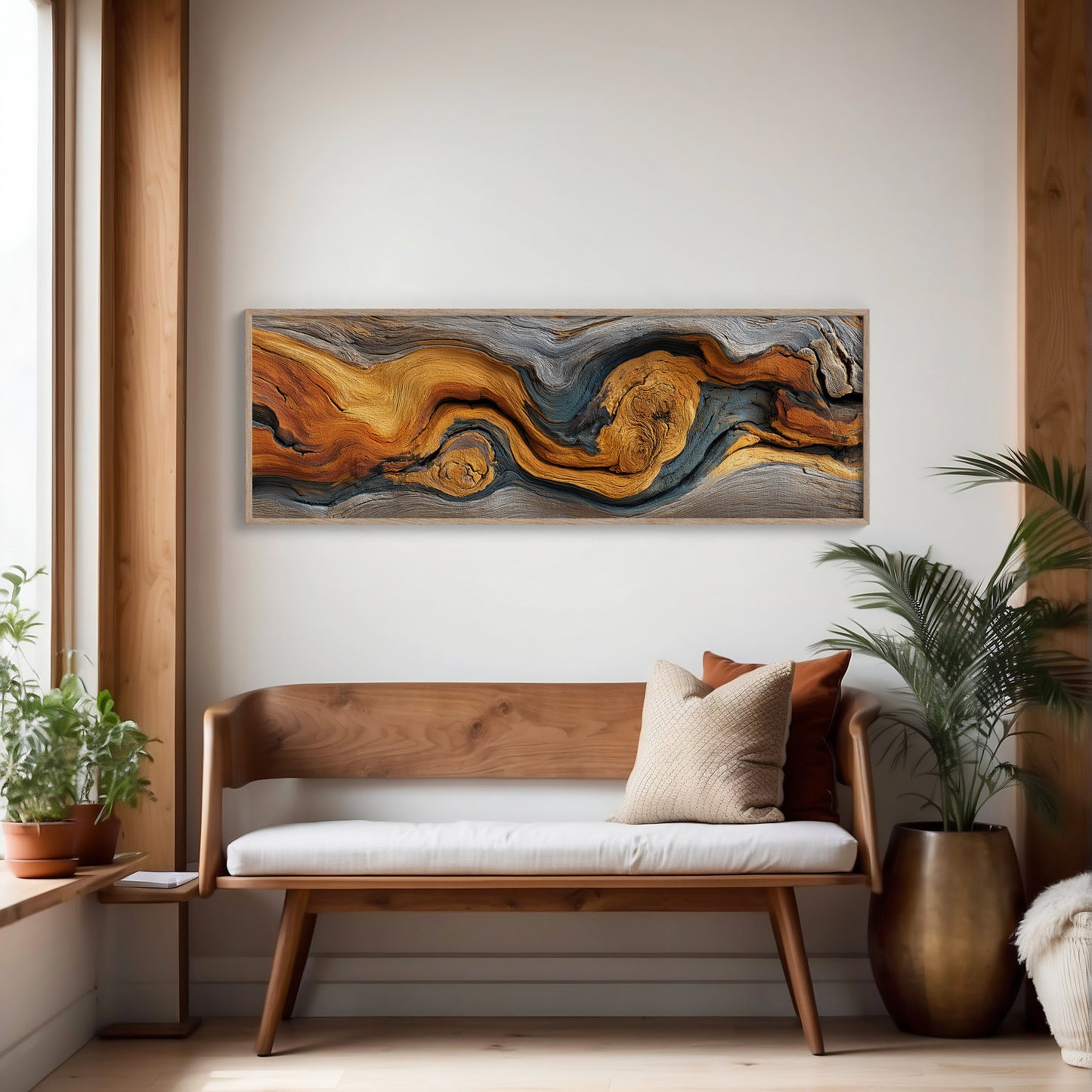 Golden Grain in Weathered Wood