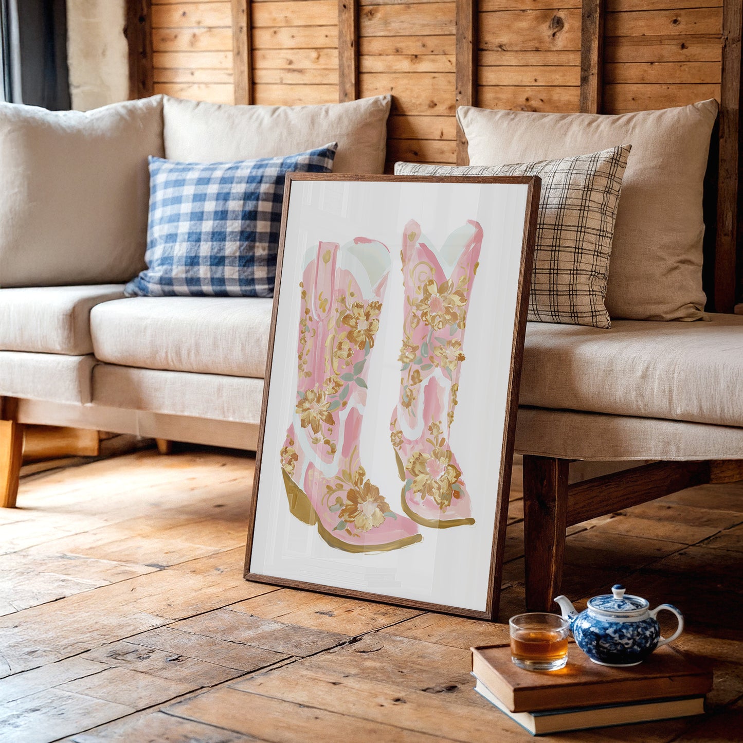 Blush Boots In Bloom