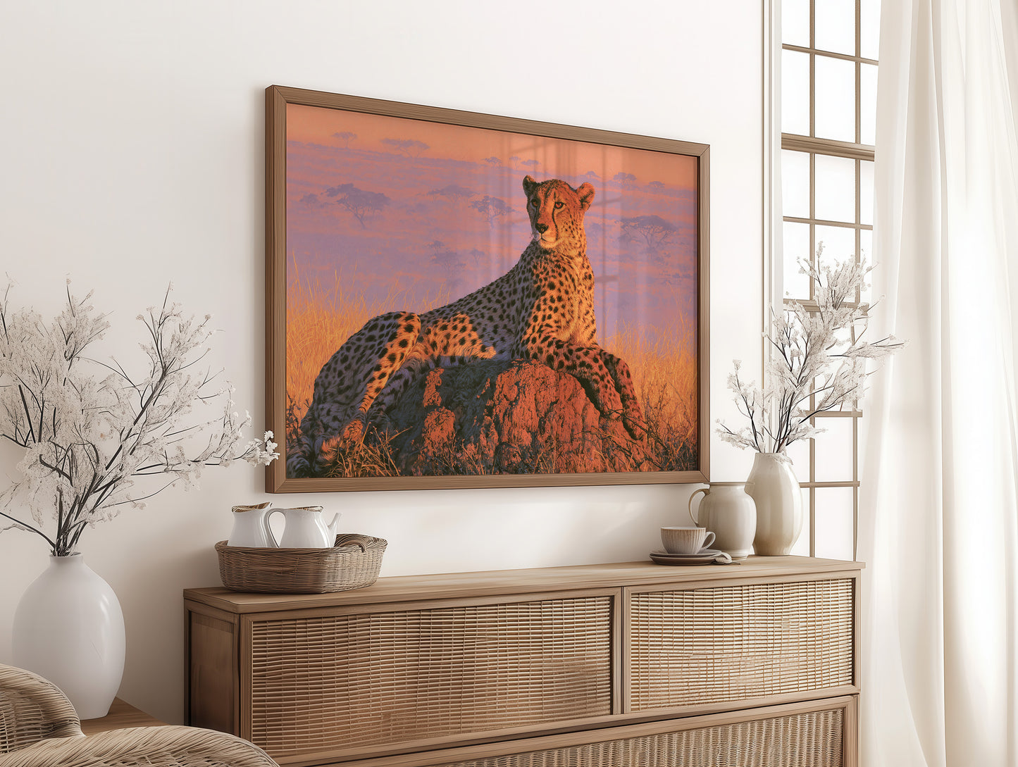 Cheetah, Termite Mound Perch
