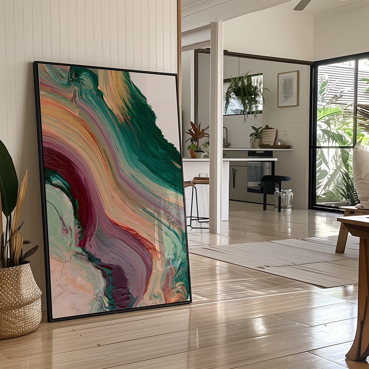Emerald Wine Marbled Flow