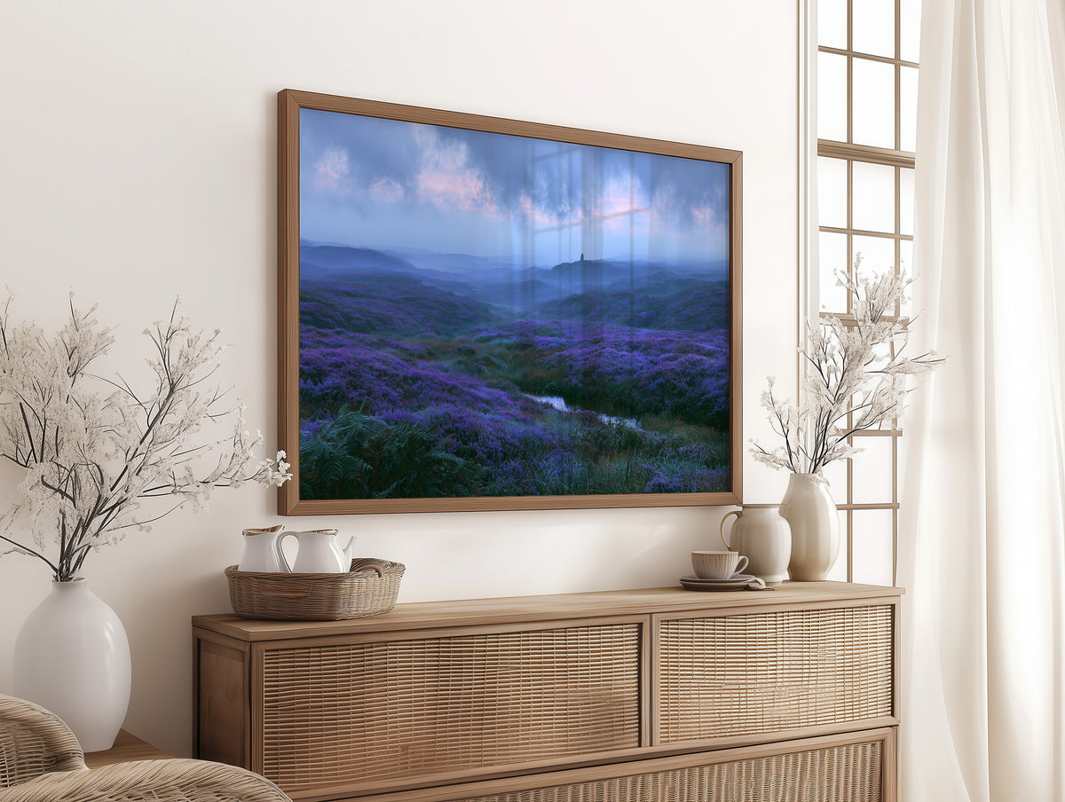 Twilight Falls Over the Heather