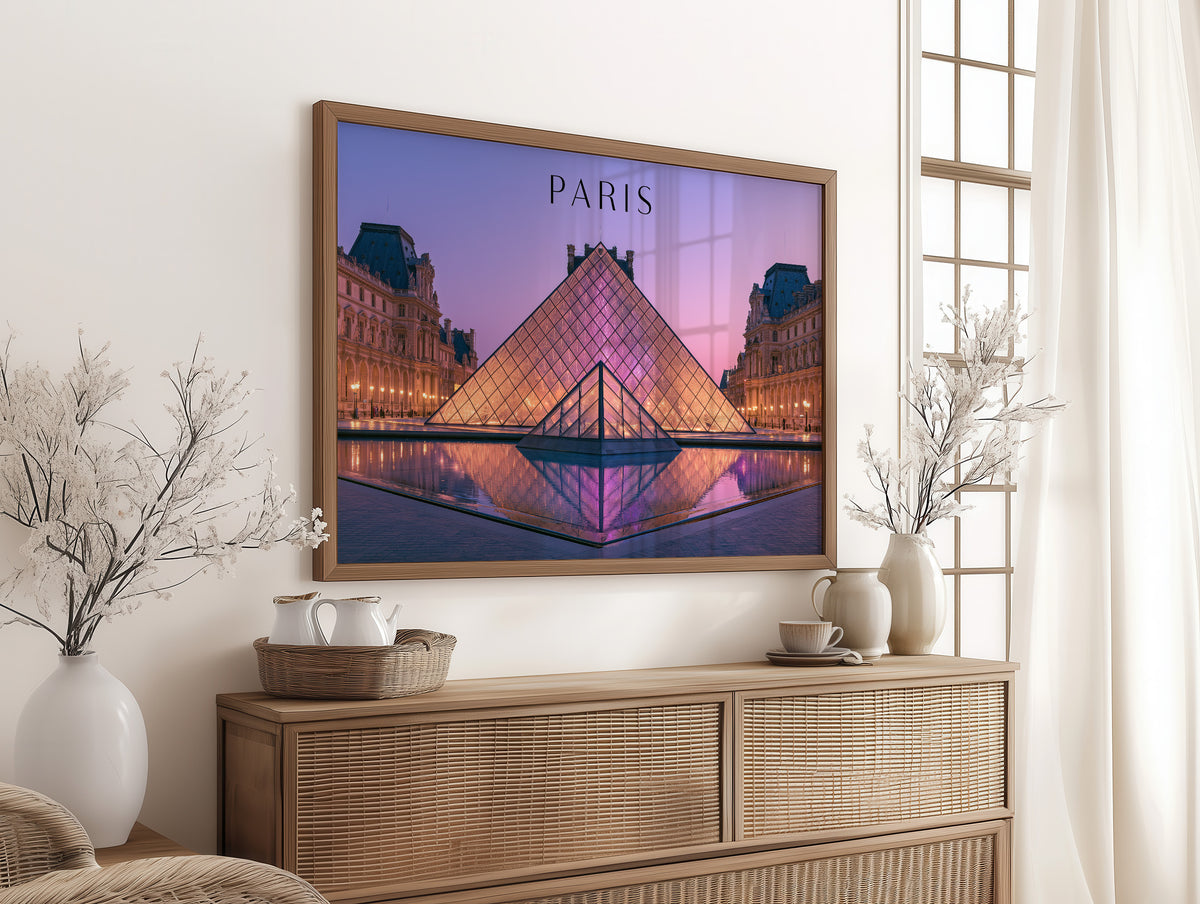Paris Twilight at the Louvre