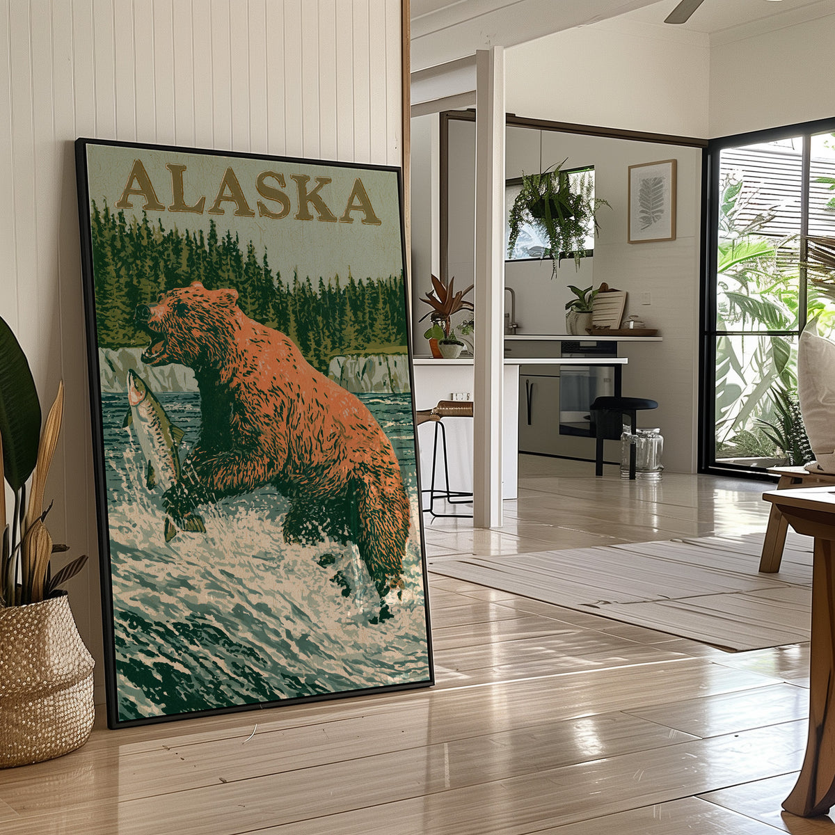 Grizzly Salmon Run Alaska
