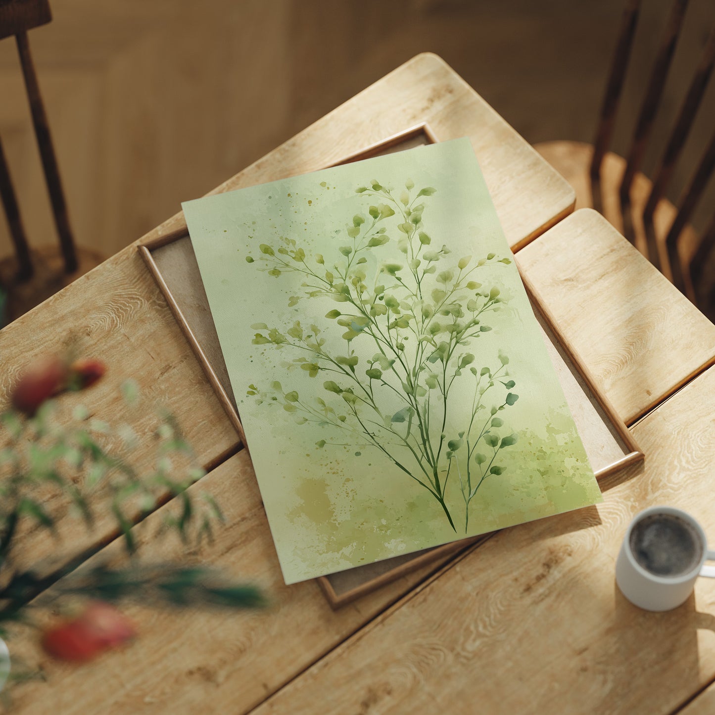 Quiet Stems in Soft Green