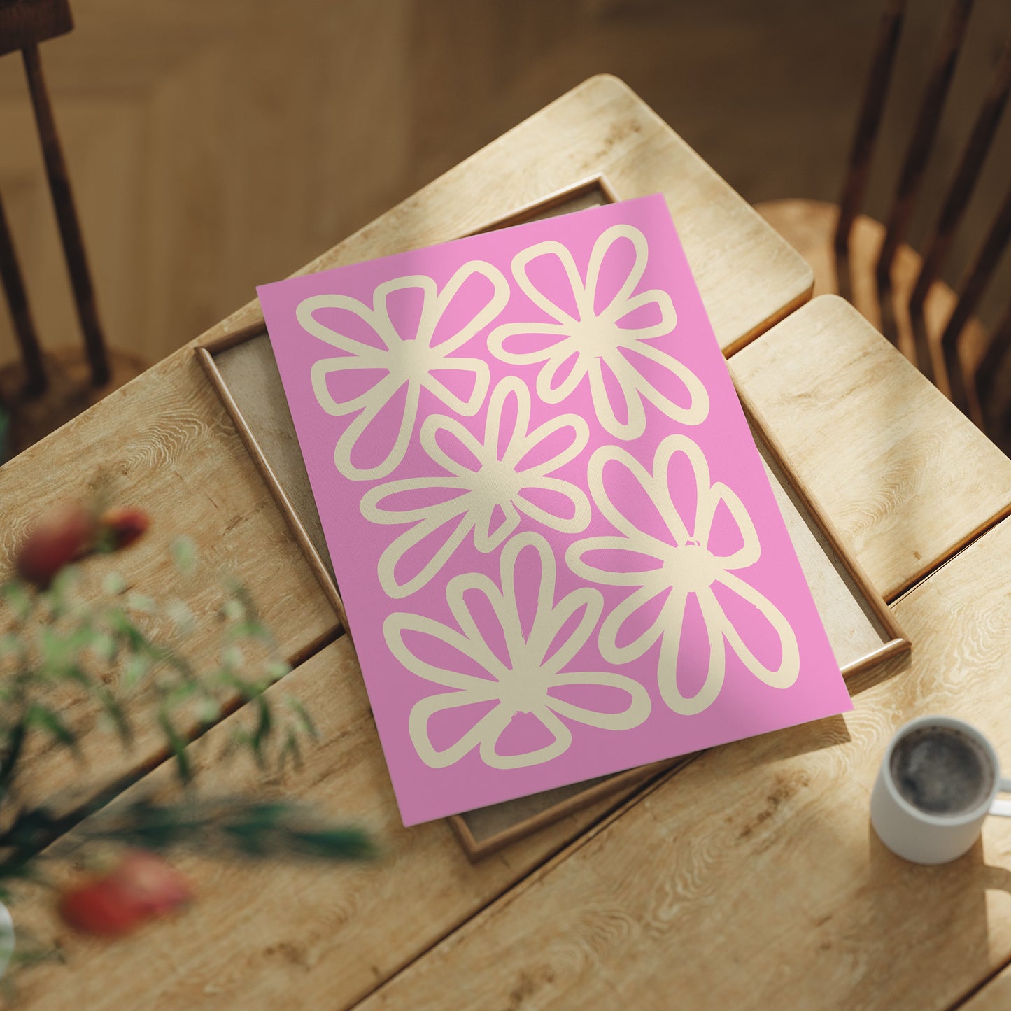 Blooming on a Pink Afternoon