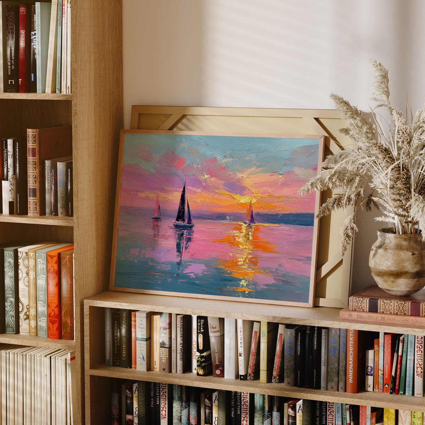 Chasing Gold on a Pink Sea