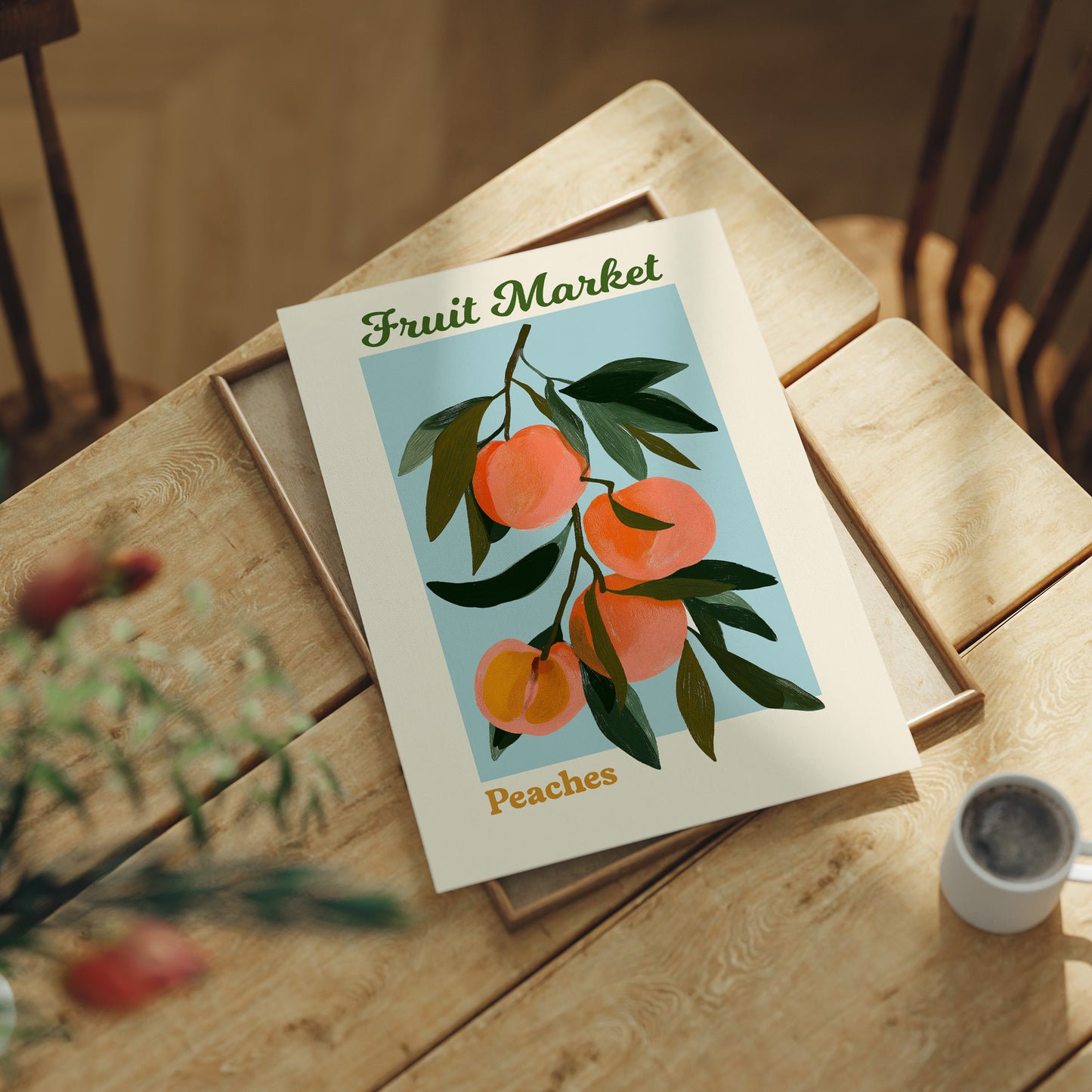 Fruit Market Peaches