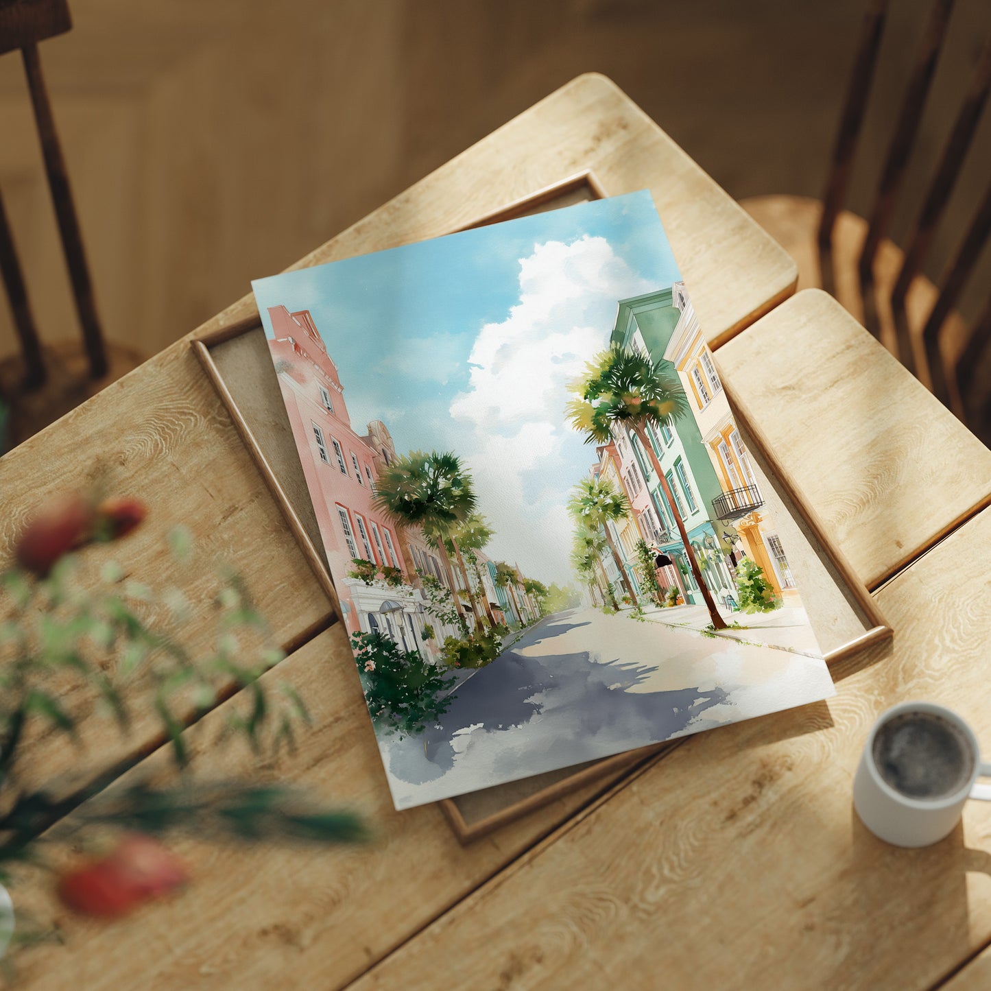 A Sunlit Street of Postcards