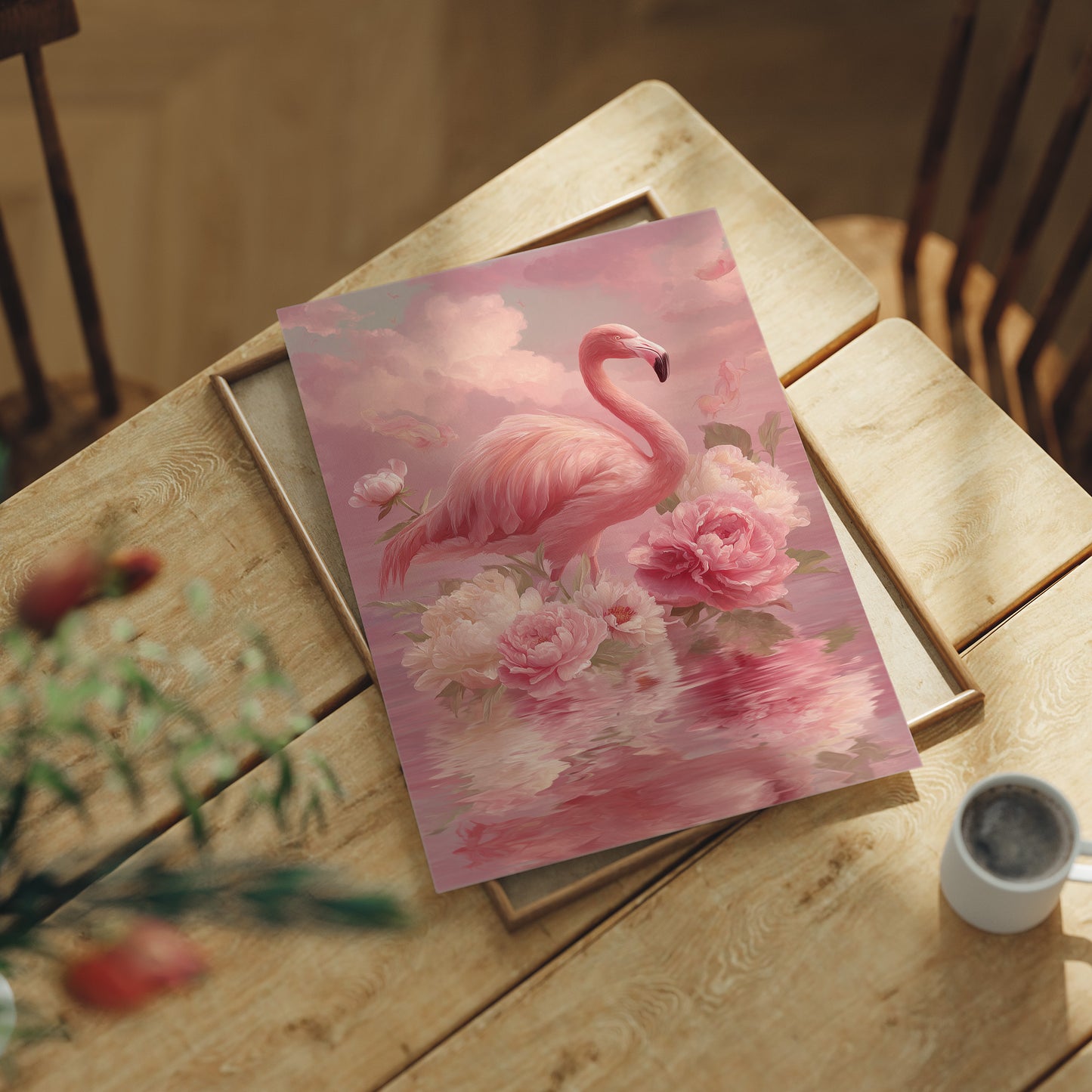 Flamingo in a Sea of Pink