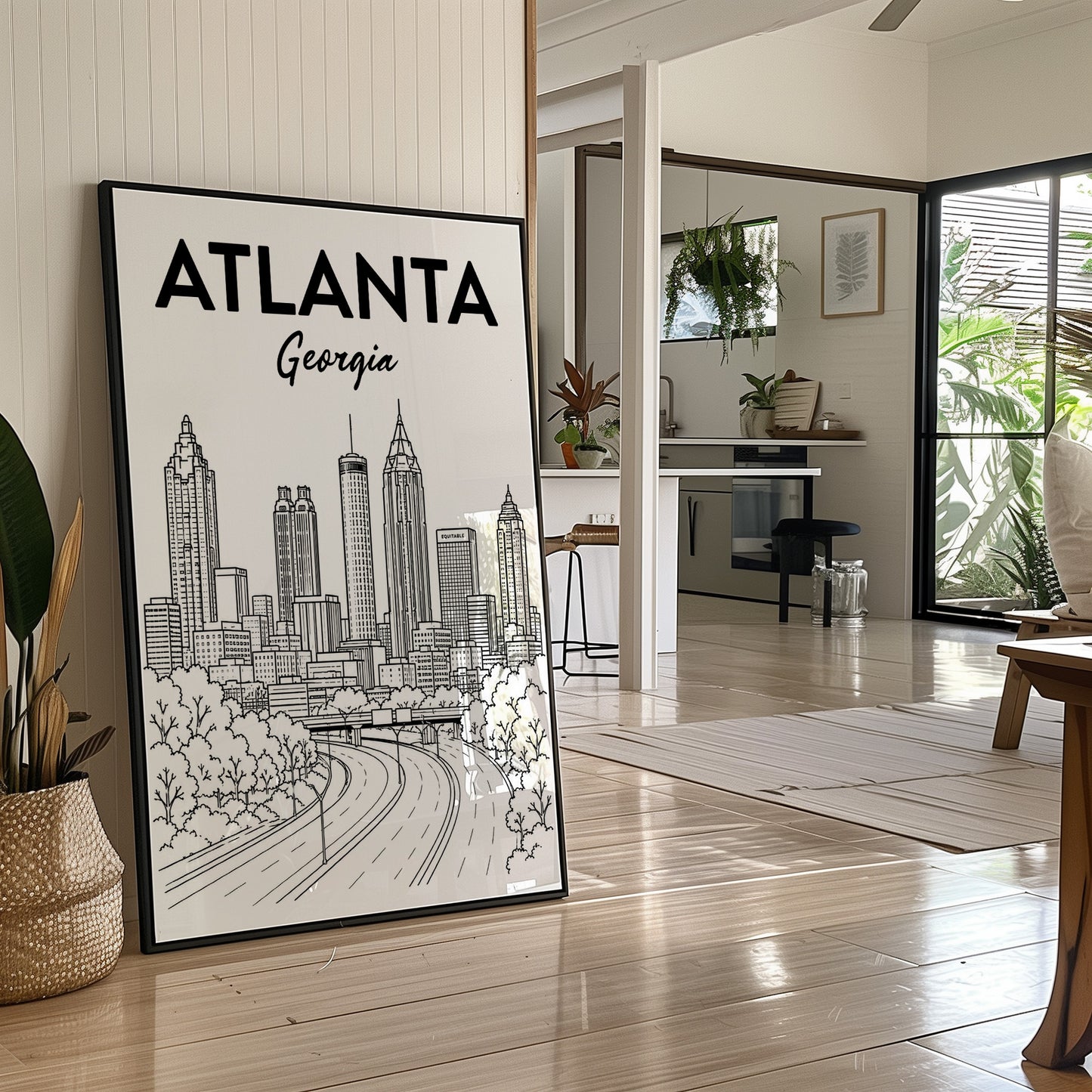 Atlanta, Highway Line Art