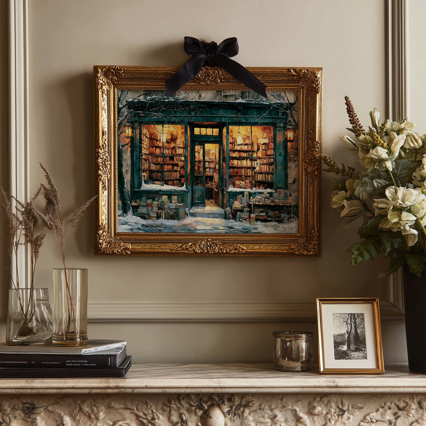 Bookshop in the Snow