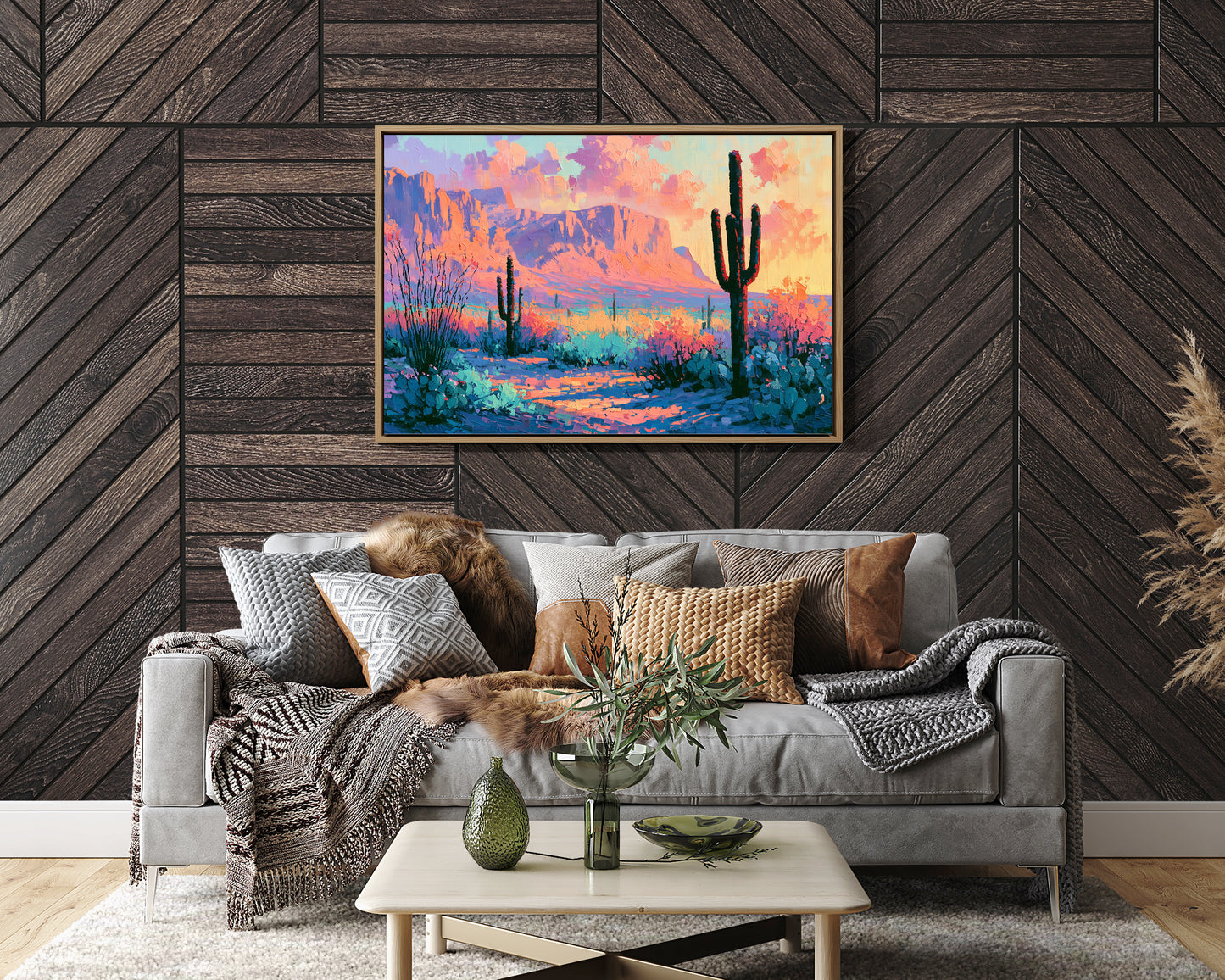 Saguaro Silhouettes at Twilight