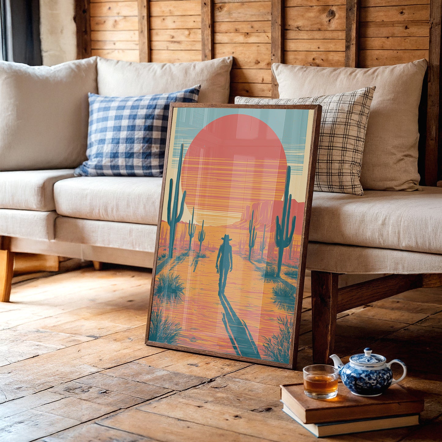 Long Shadows at Sundown: Desert Wanderer