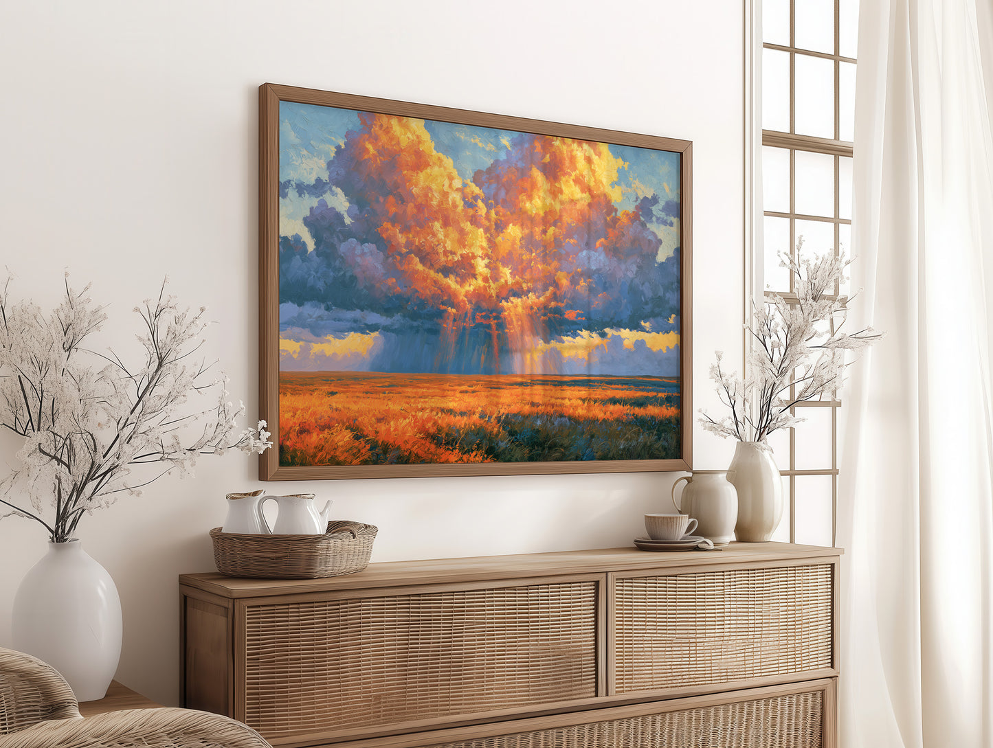 Fire in the Prairie Sky