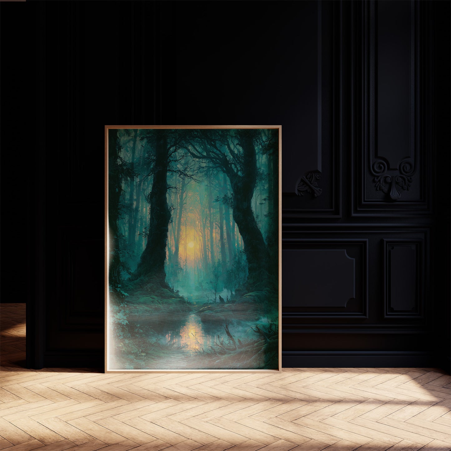 Reflected Glow: The Twin Trees of the Swamp Forest