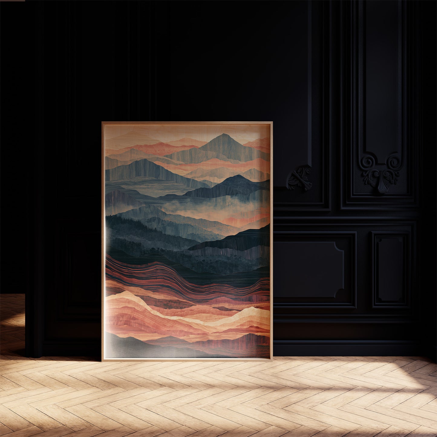 Dusk to Ember in Marquetry