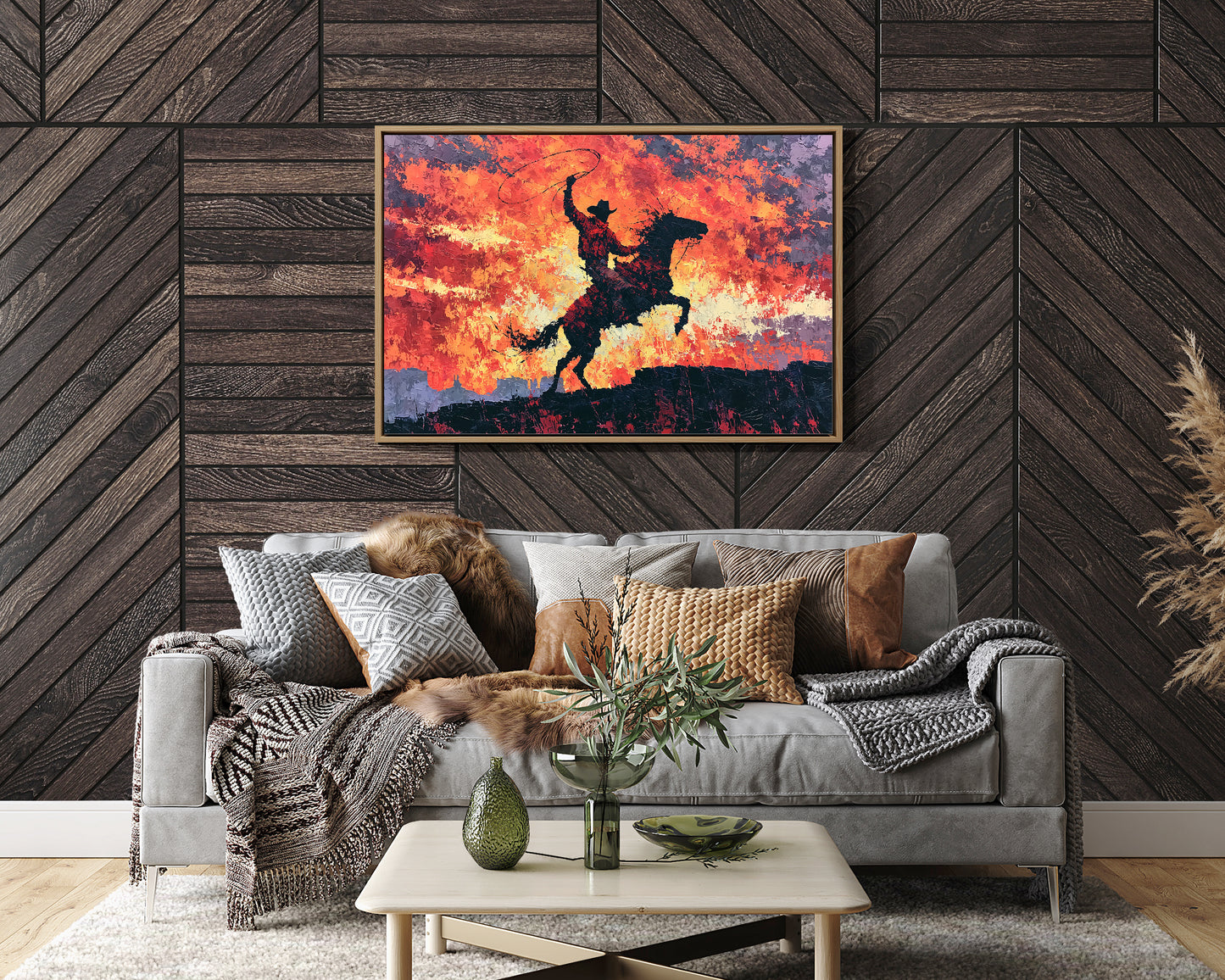 Lasso Under a Burning Sky