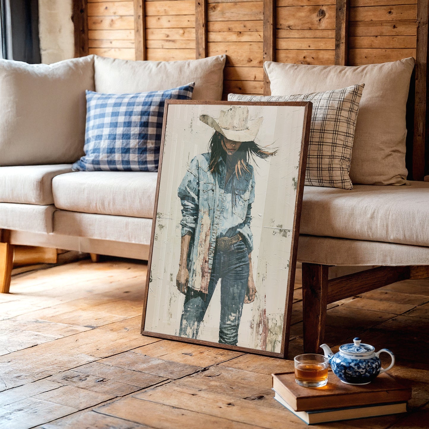 Denim, Dust, and a Wide Brim