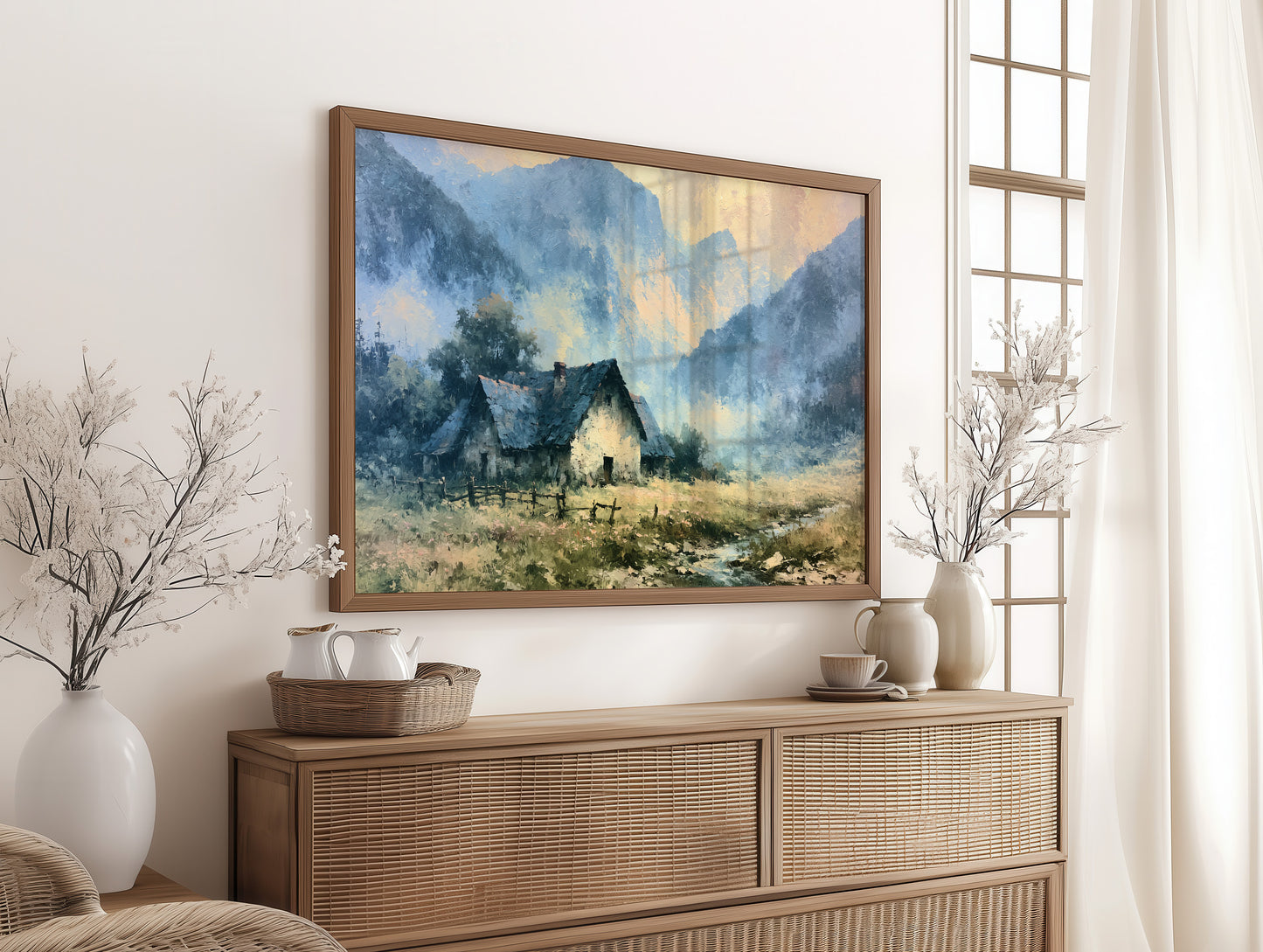 Cottage Beneath the Blue Peaks