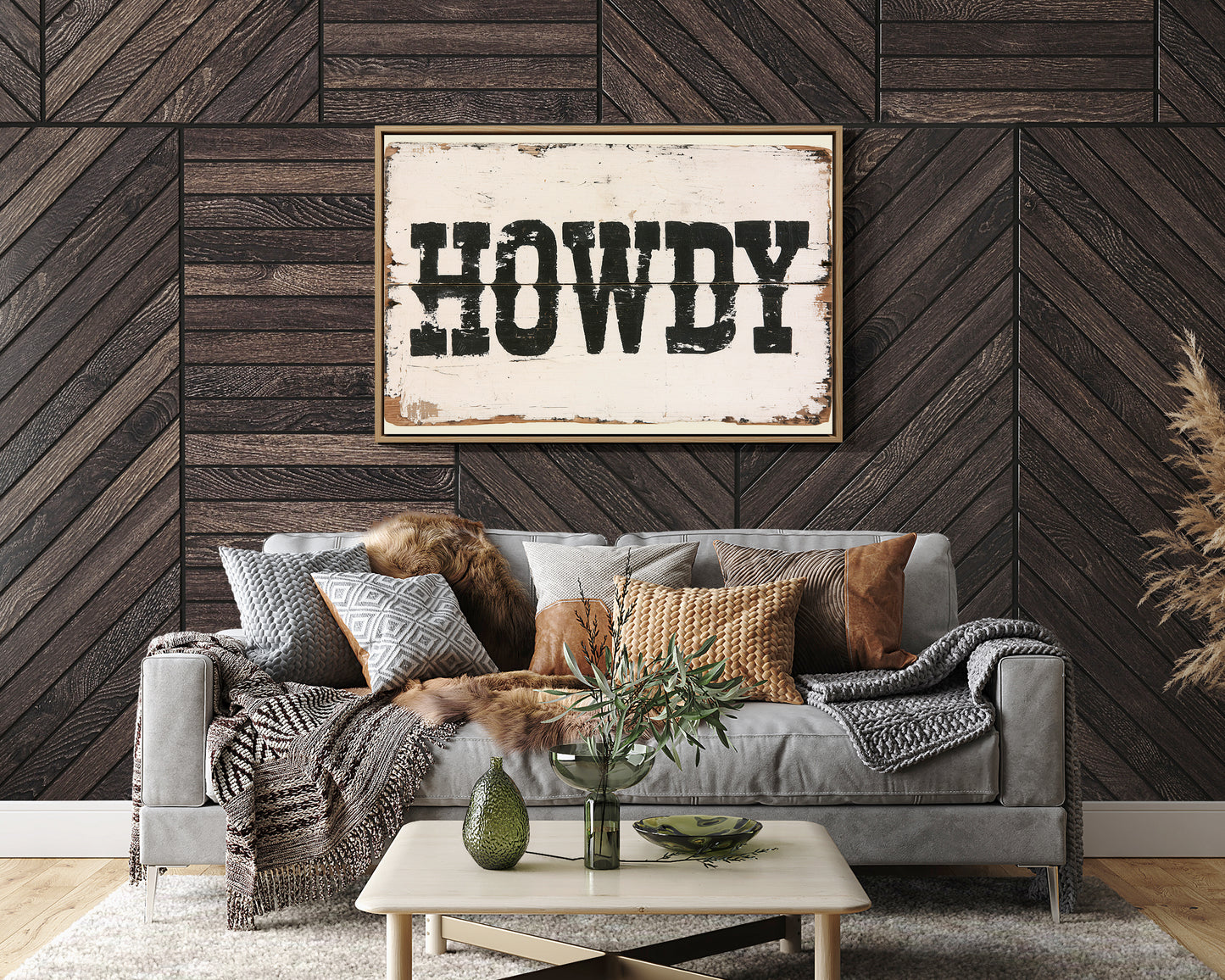Howdy, Weathered Sign