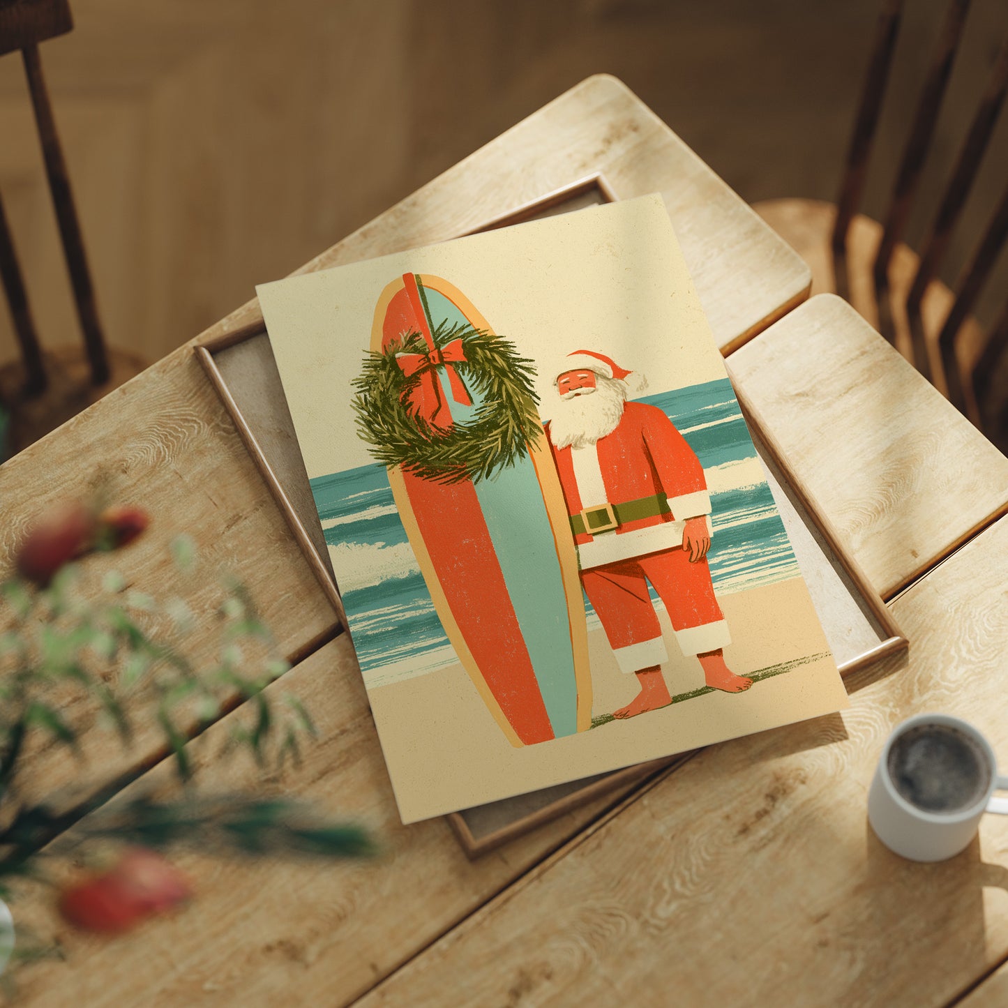 Beach Santa Skips the Sleigh