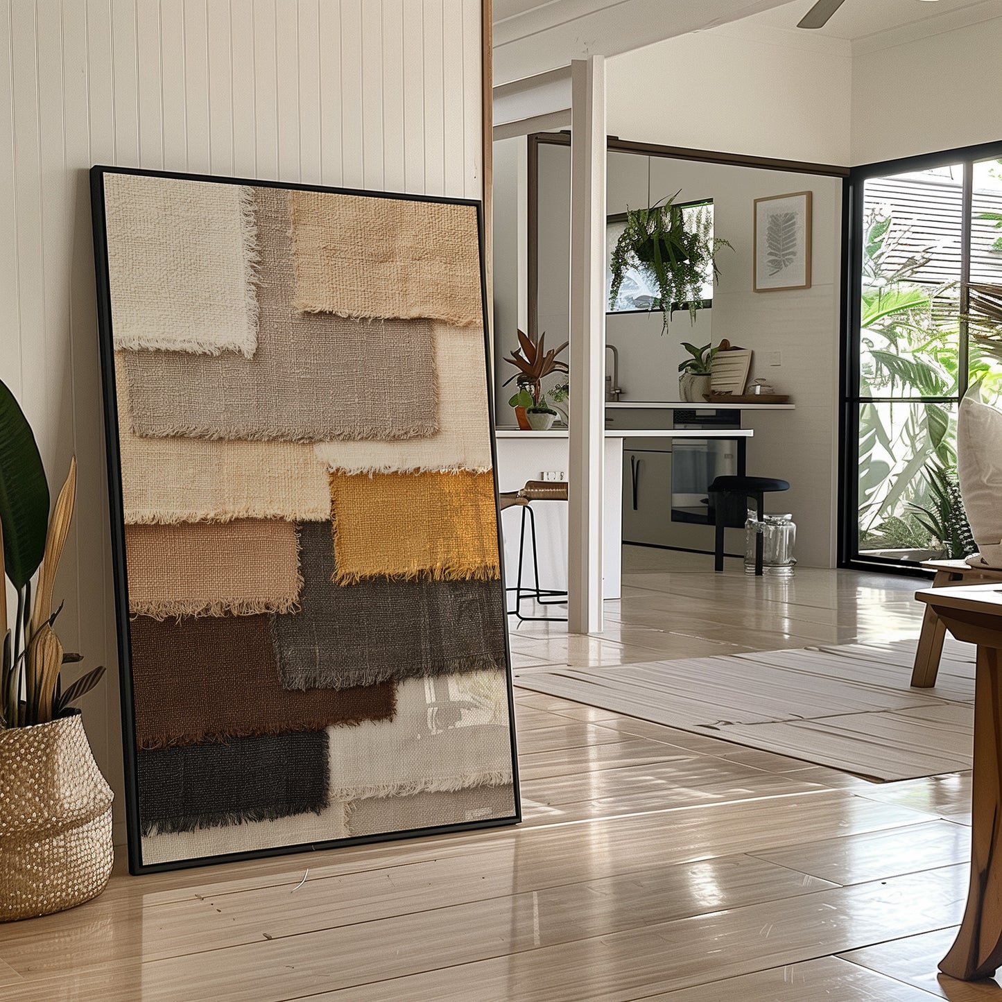 Layered Linen Swatch Study
