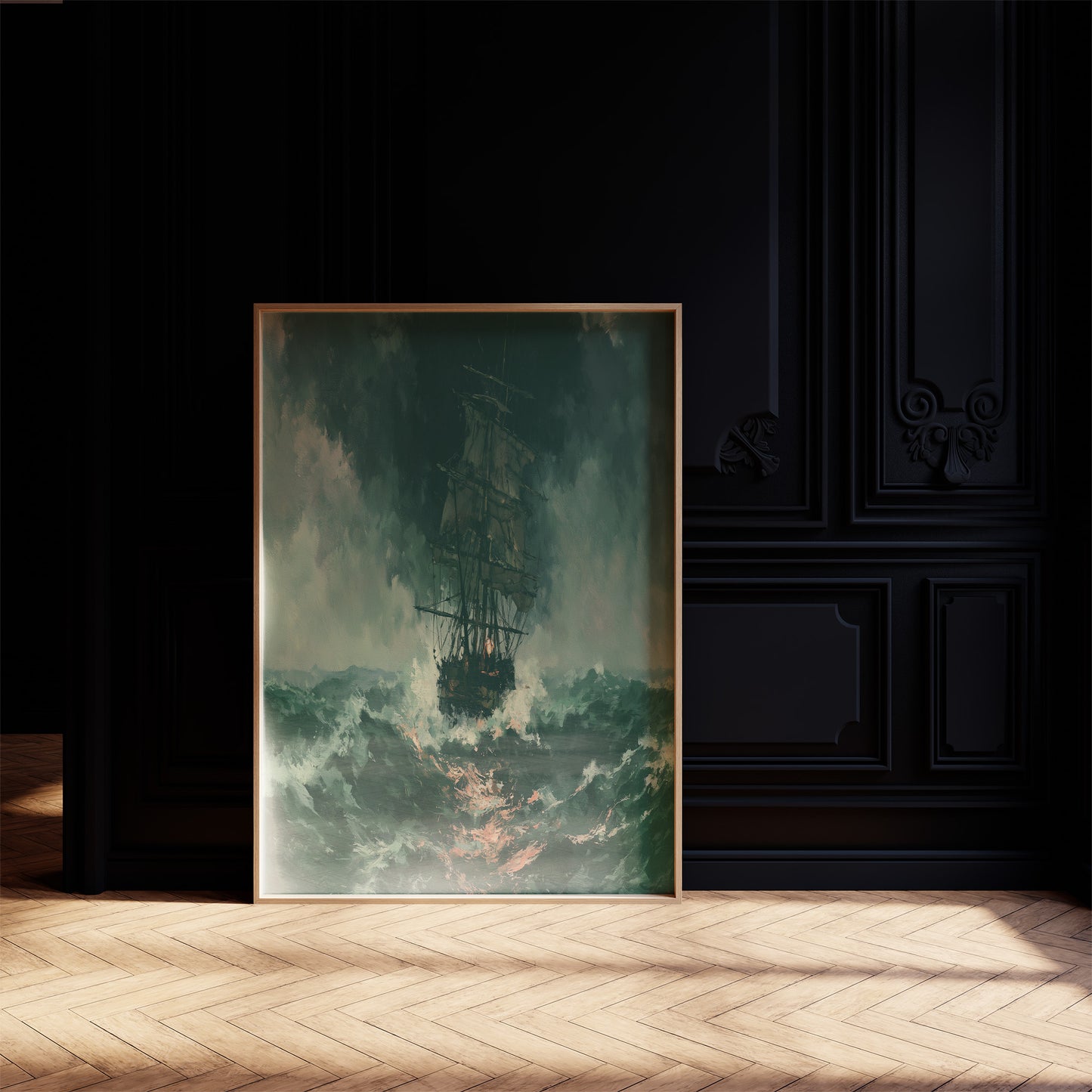 Ghost Ship in Green Squall