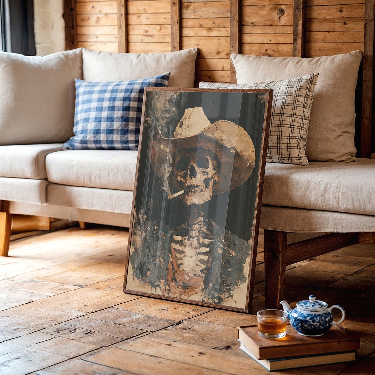 Smoking Skeleton Cowboy