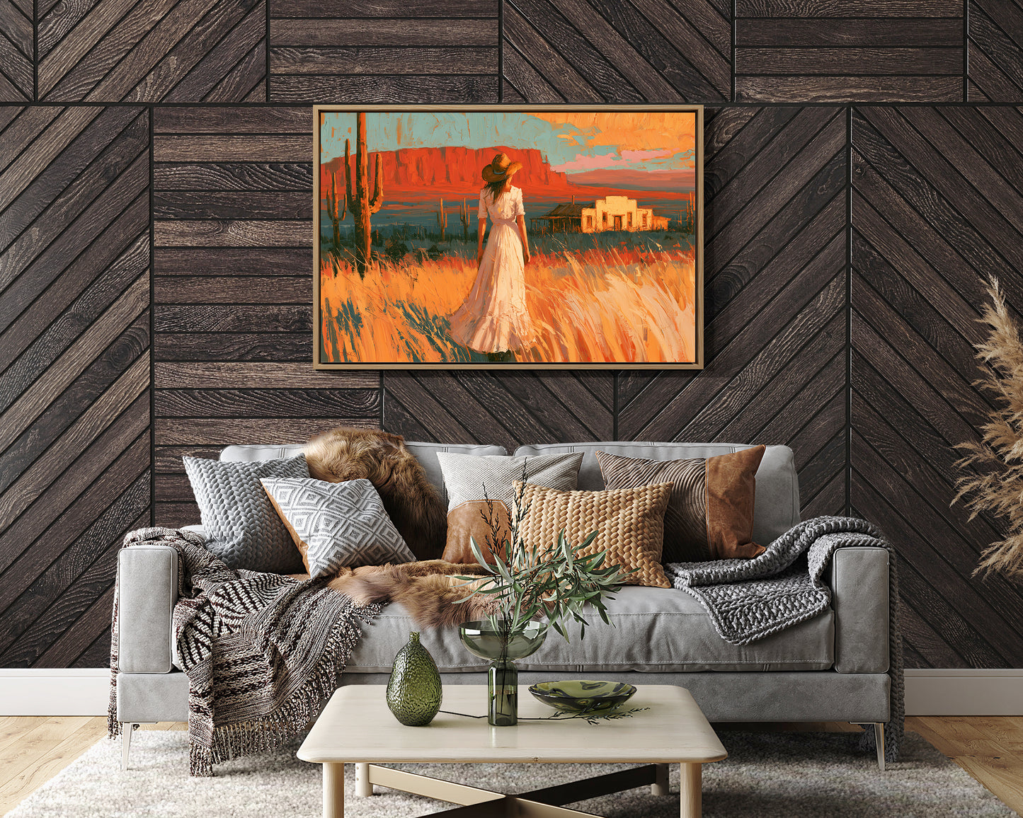 Homestead In Amber Light