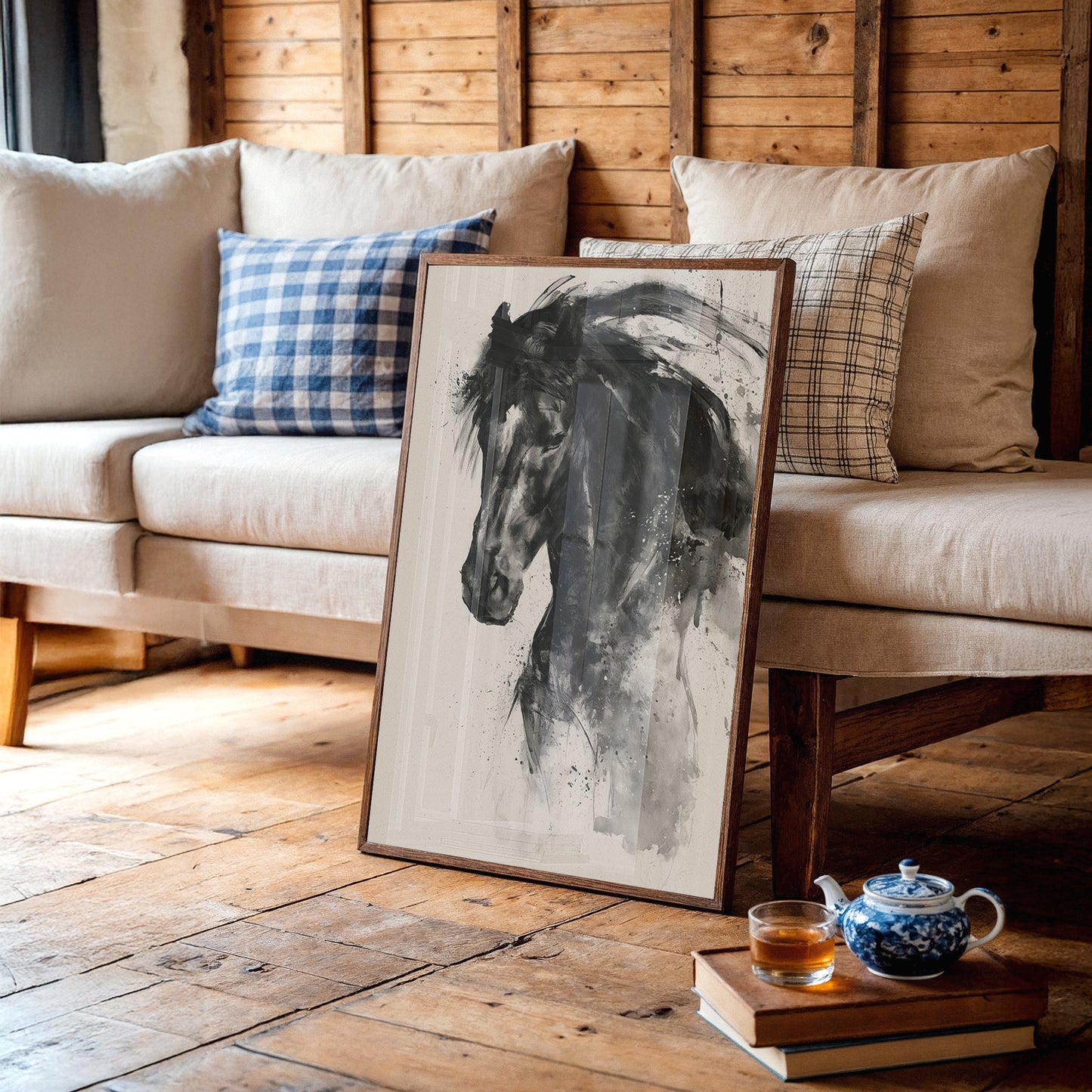 Unbridled Motion: Charcoal Stallion