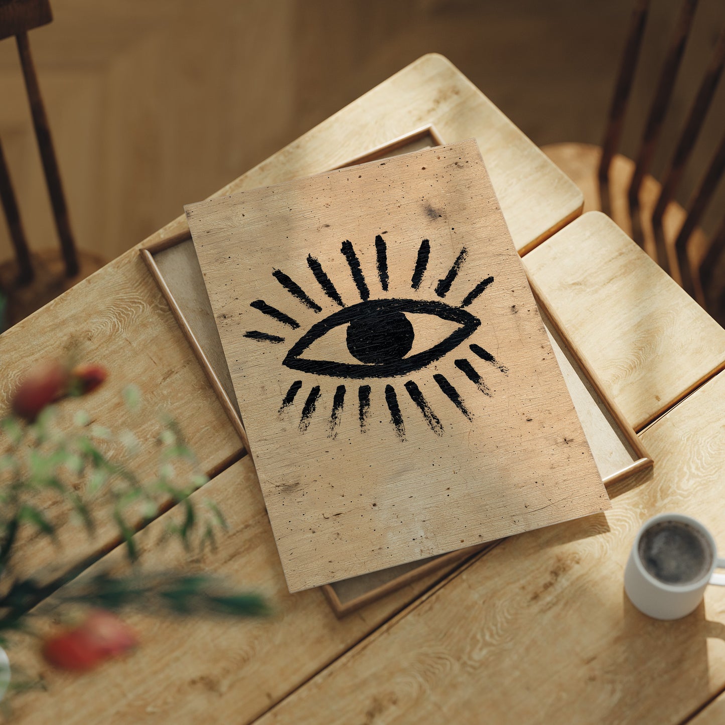 Watchful Sun in Ink