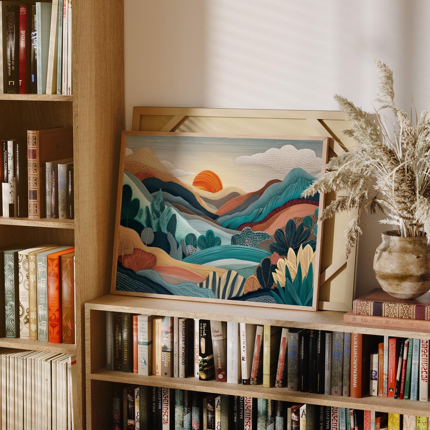 Sunset Over Layered Valleys