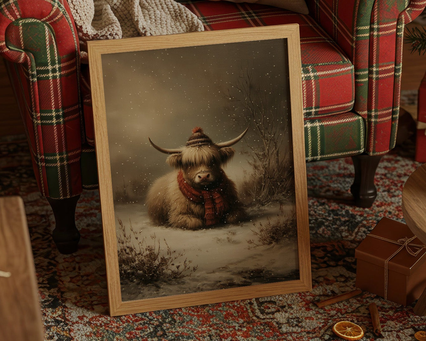 Highland Calm In Falling Snow