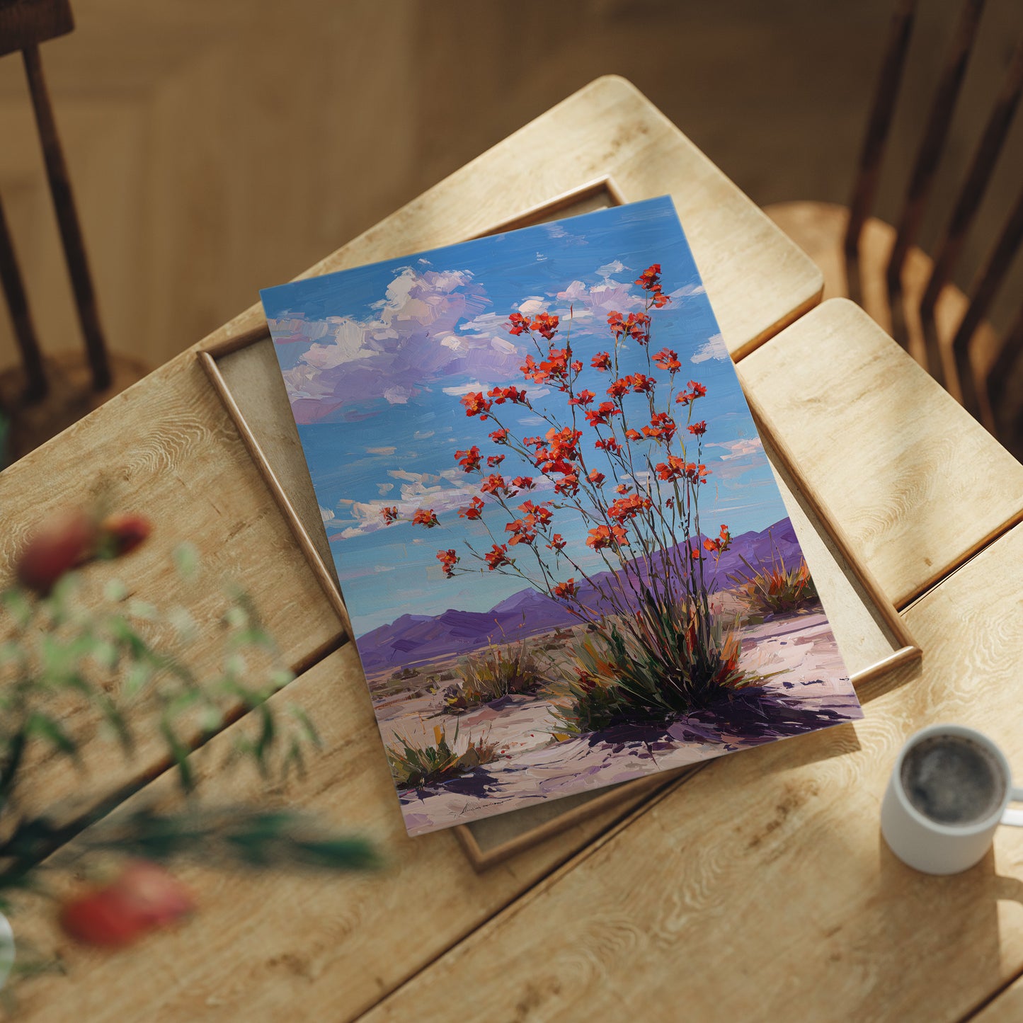 Desert Blooms Beneath Open Sky