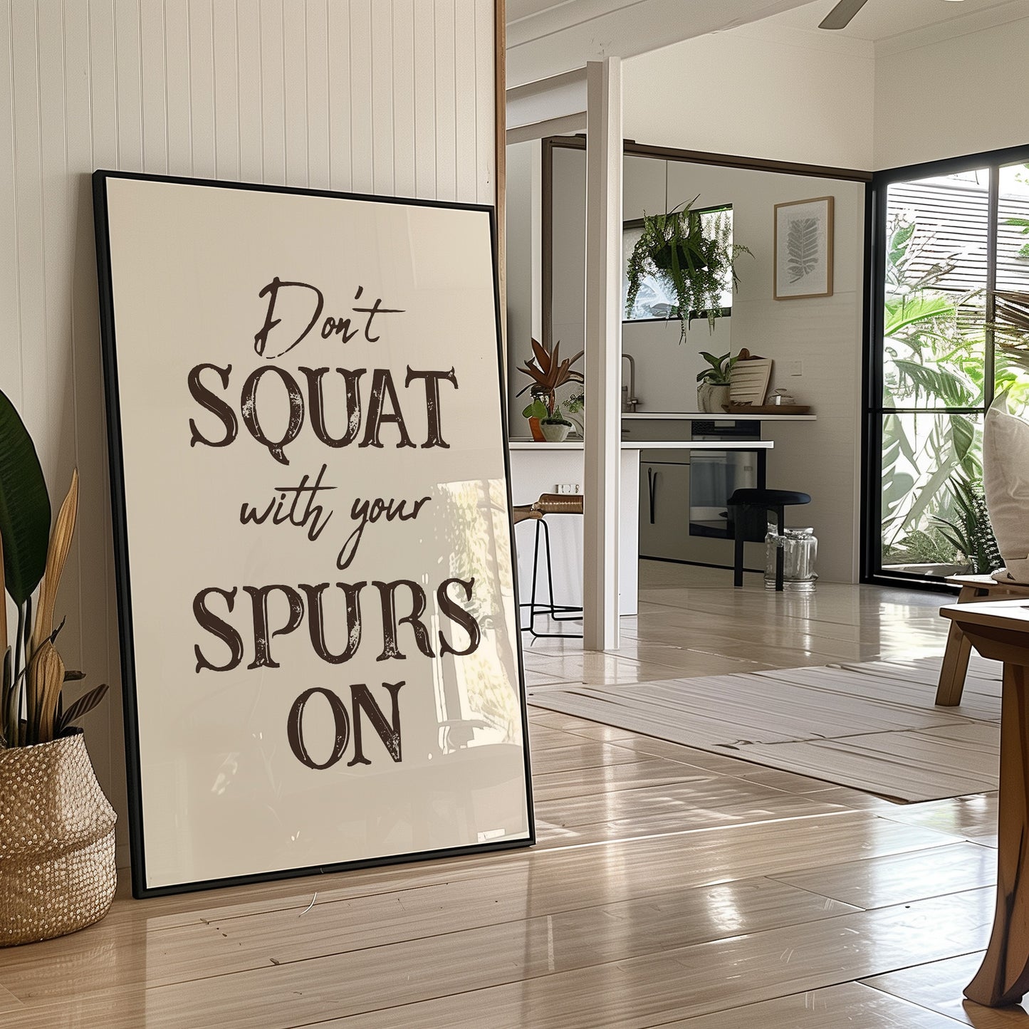 Dont Squat with Your Spurs On