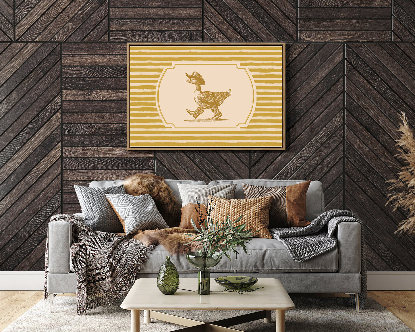Cowboy Duck Western Wall Art