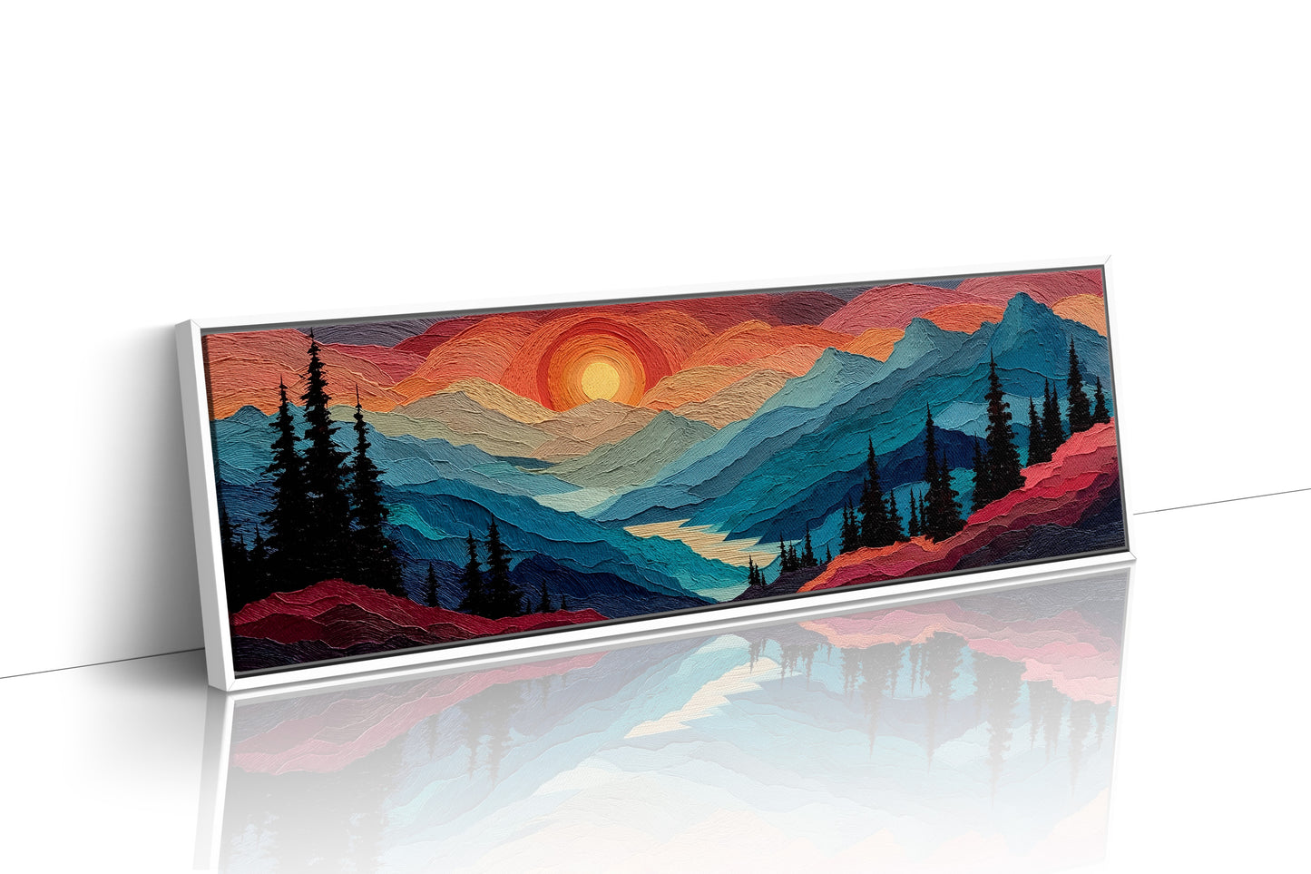 Sunset Layers Across Silent Peaks