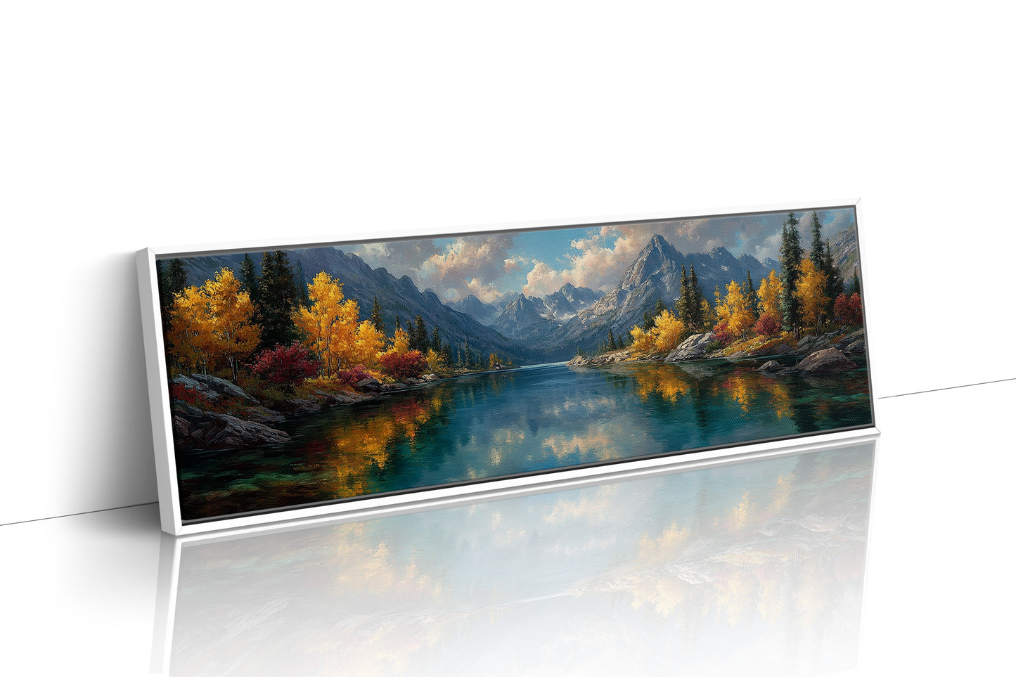 Autumn Reflections Beneath Alpine Peaks
