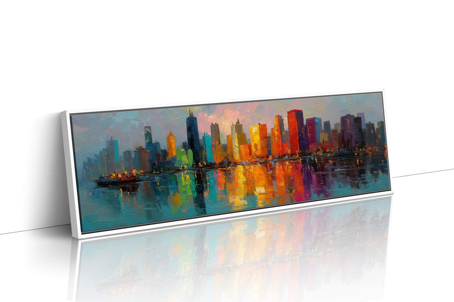 Neon City Reflections