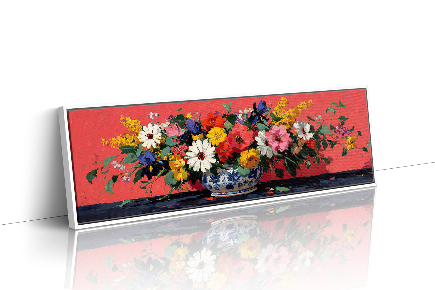 Wildflowers Spill Across Coral Light