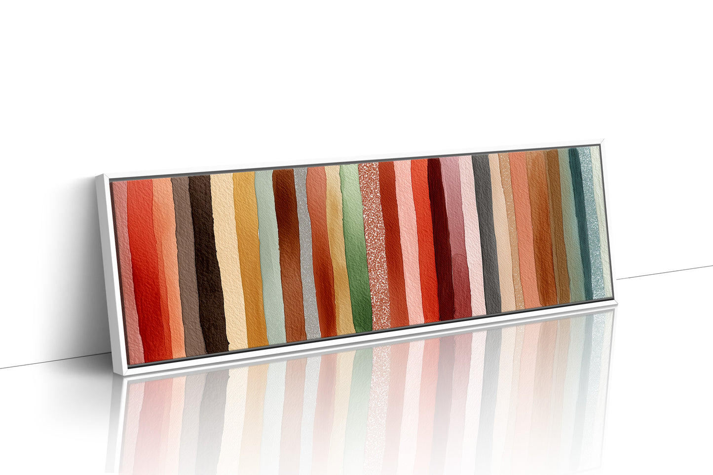Earth Tone Watercolor Stripe Pattern