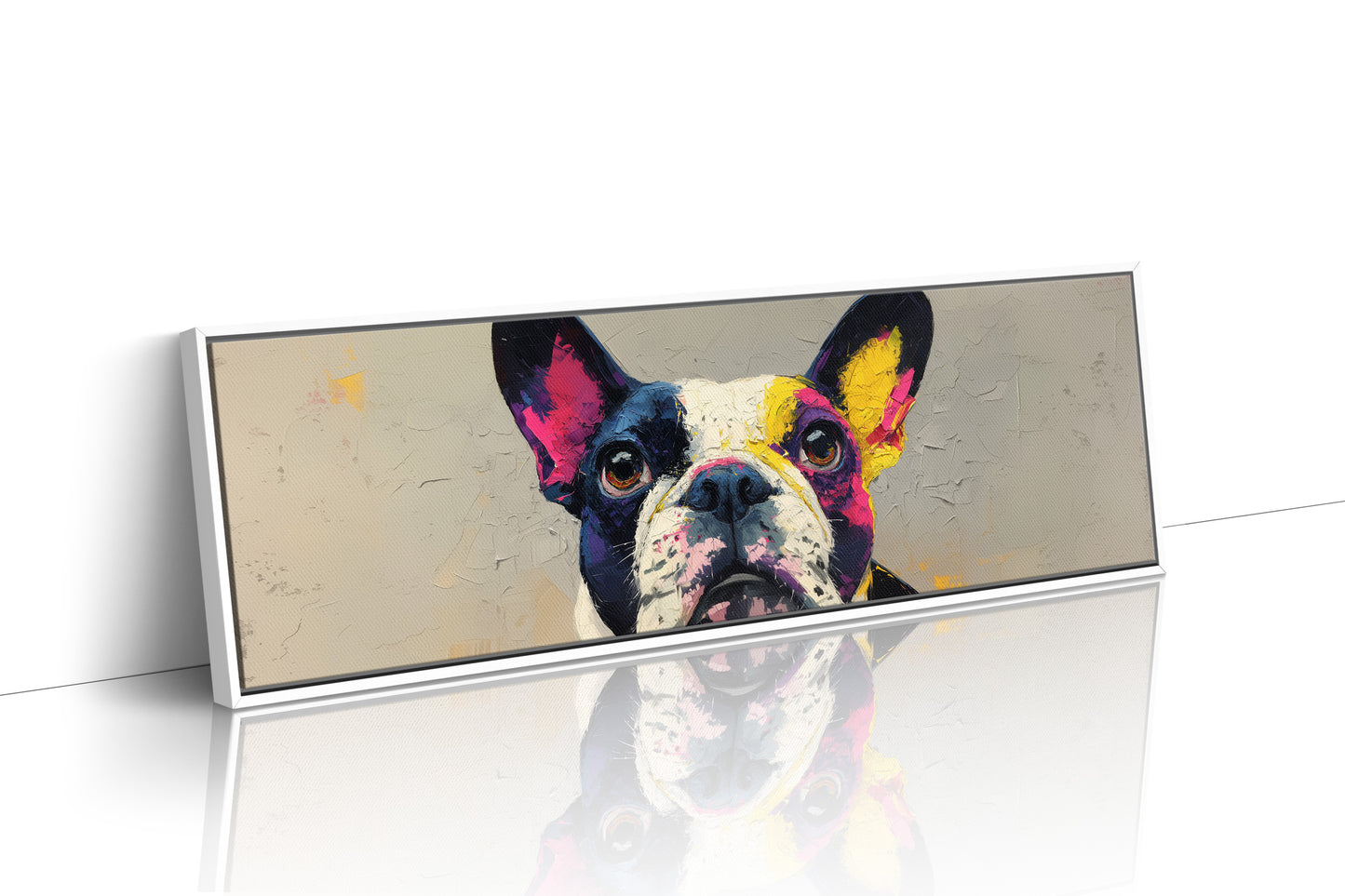 Color Burst Boston Terrier Portrait