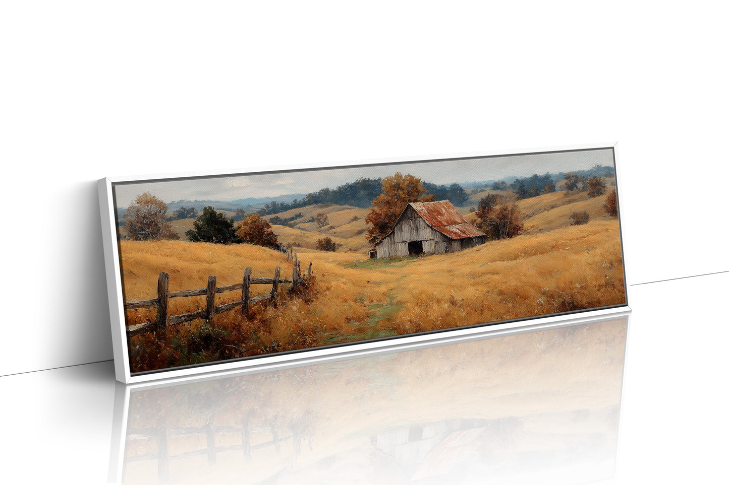 Autumn Hillside Barn