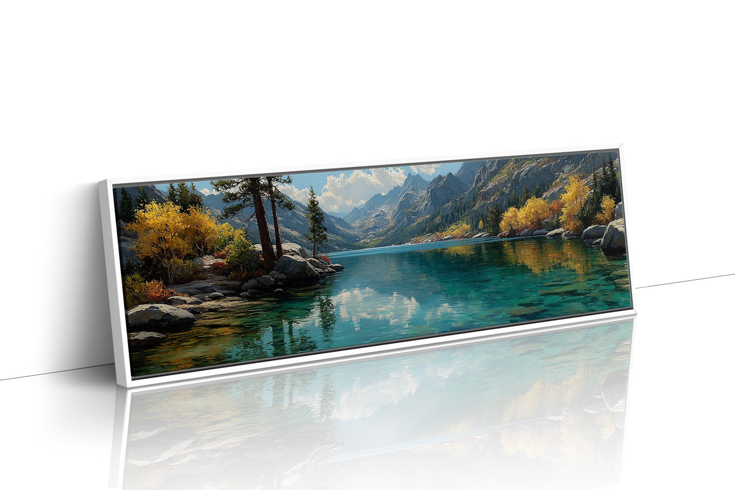 Clear Waters Beneath the Autumn Peaks